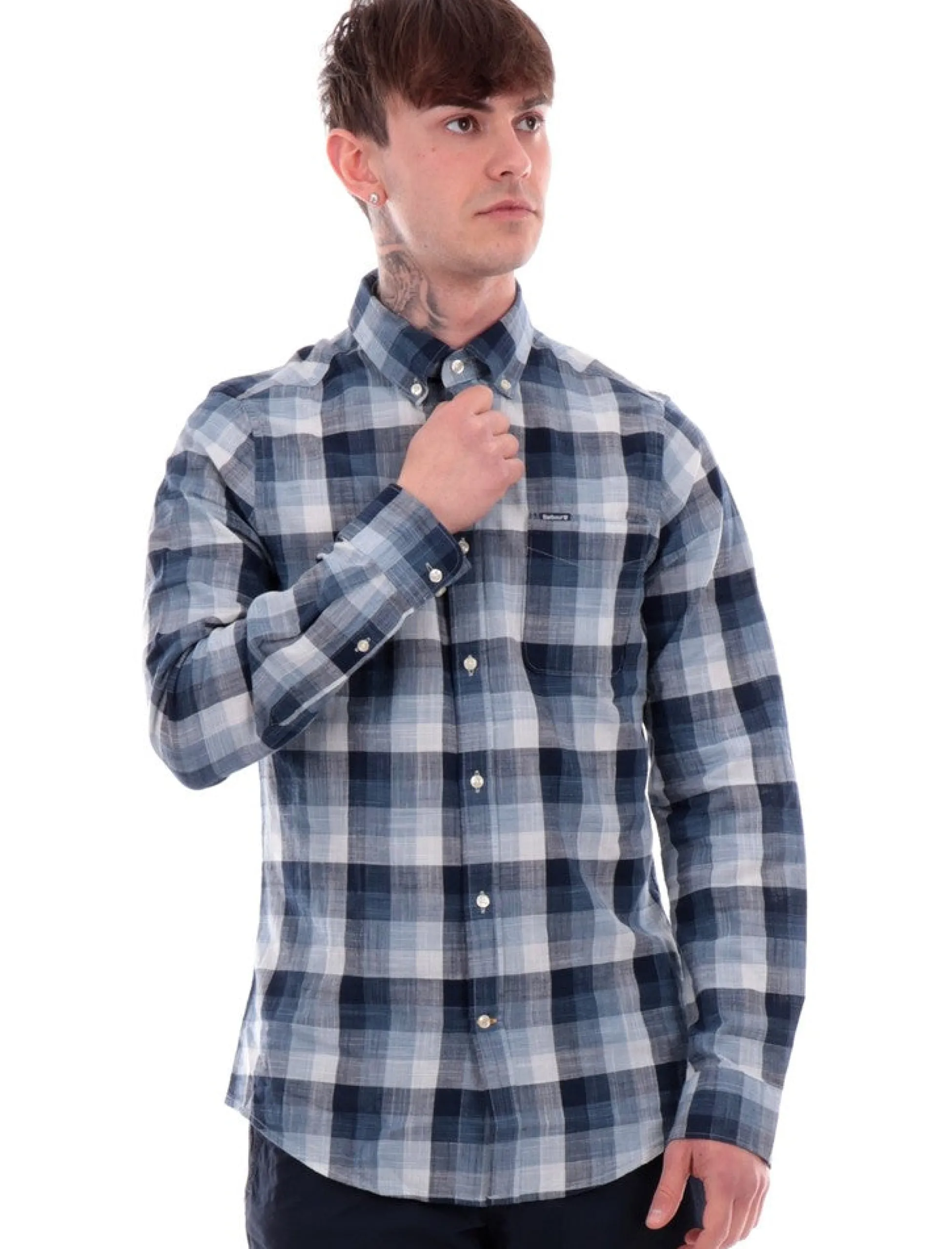 BARBOUR Camicie*Camicia a quadri da uomo Hillroad MSH5450