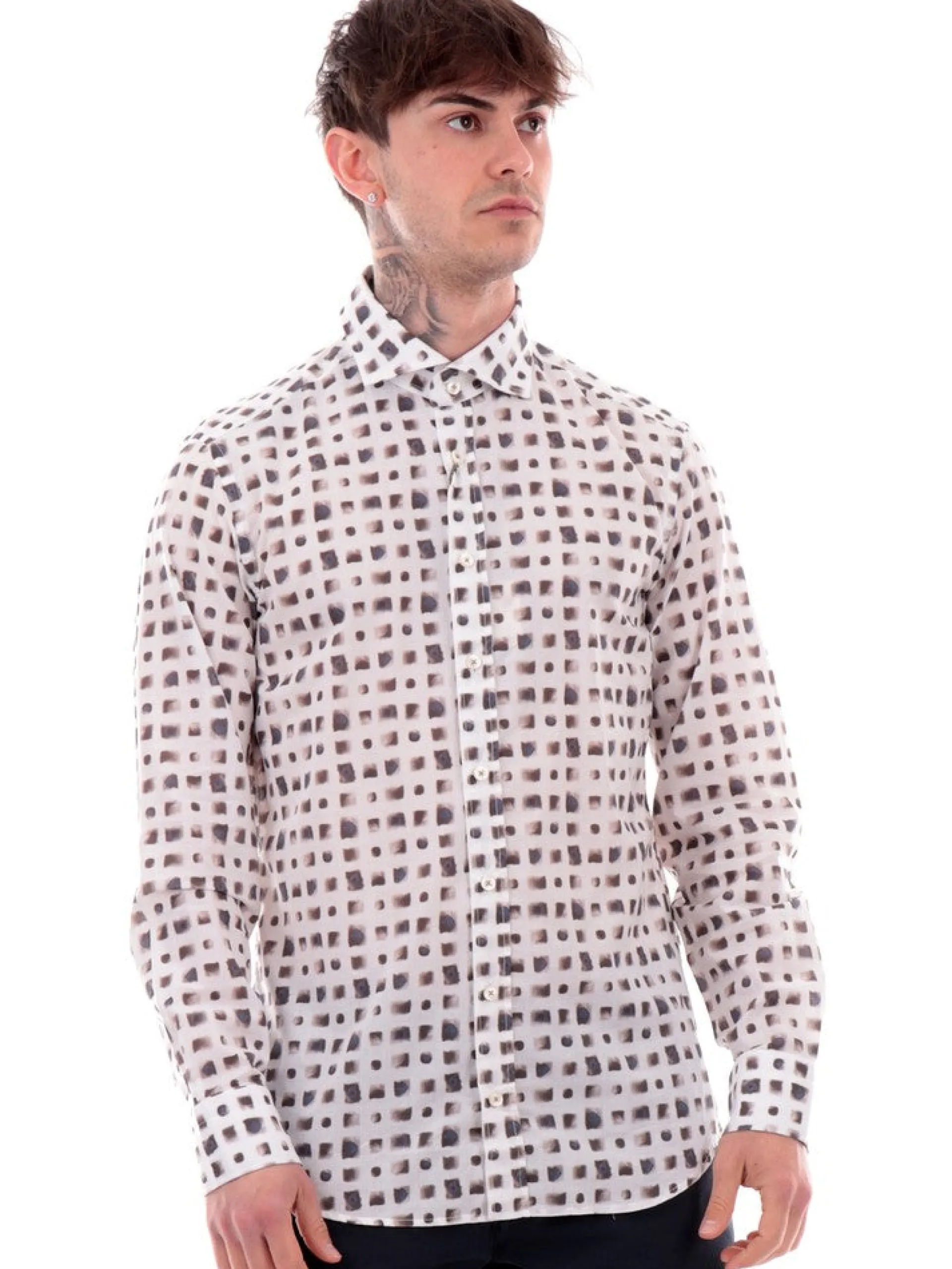 BASTONCINO Camicie*Camicia bianca da uomo pois 261
