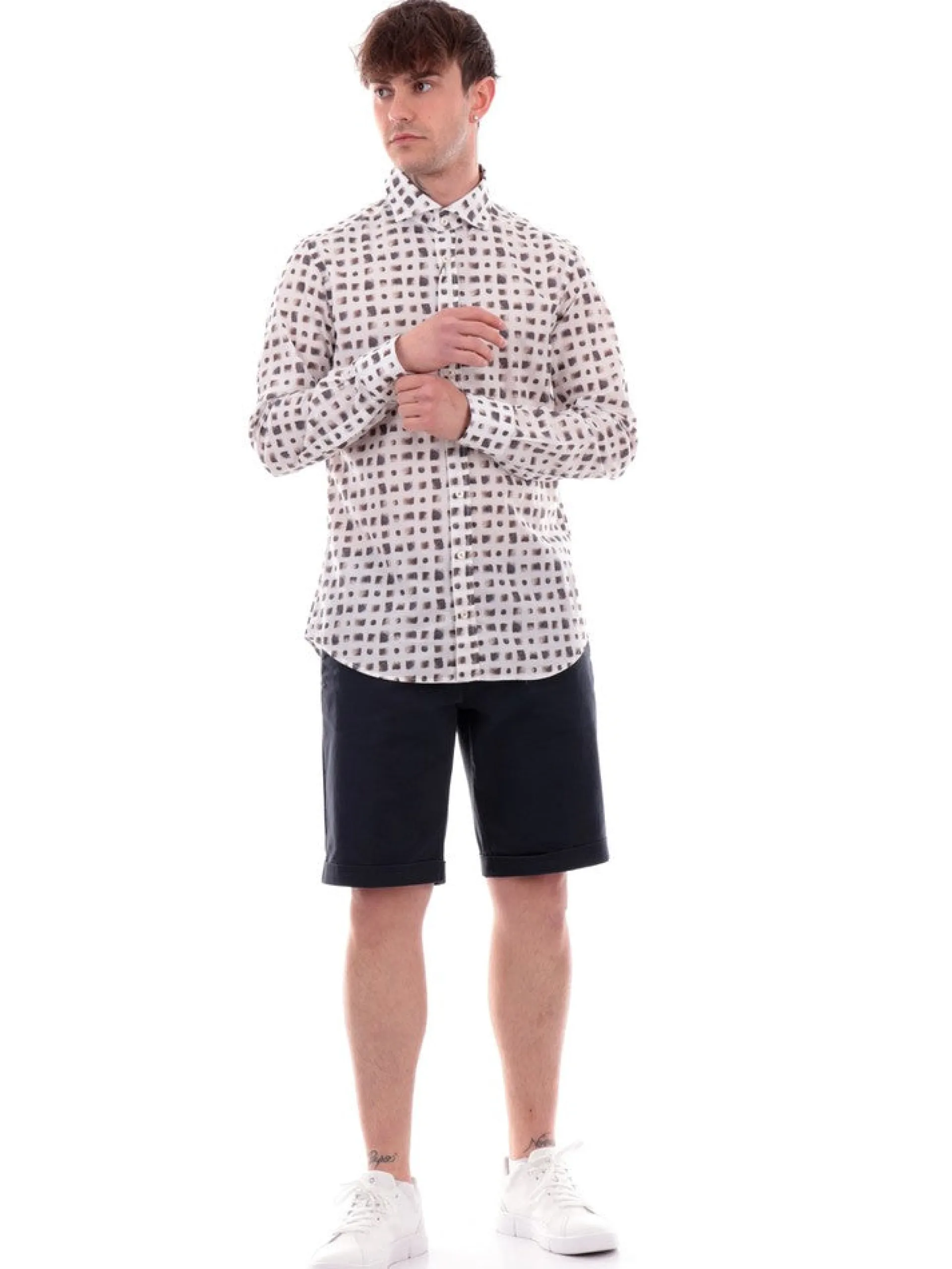 BASTONCINO Camicie*Camicia bianca da uomo pois 261