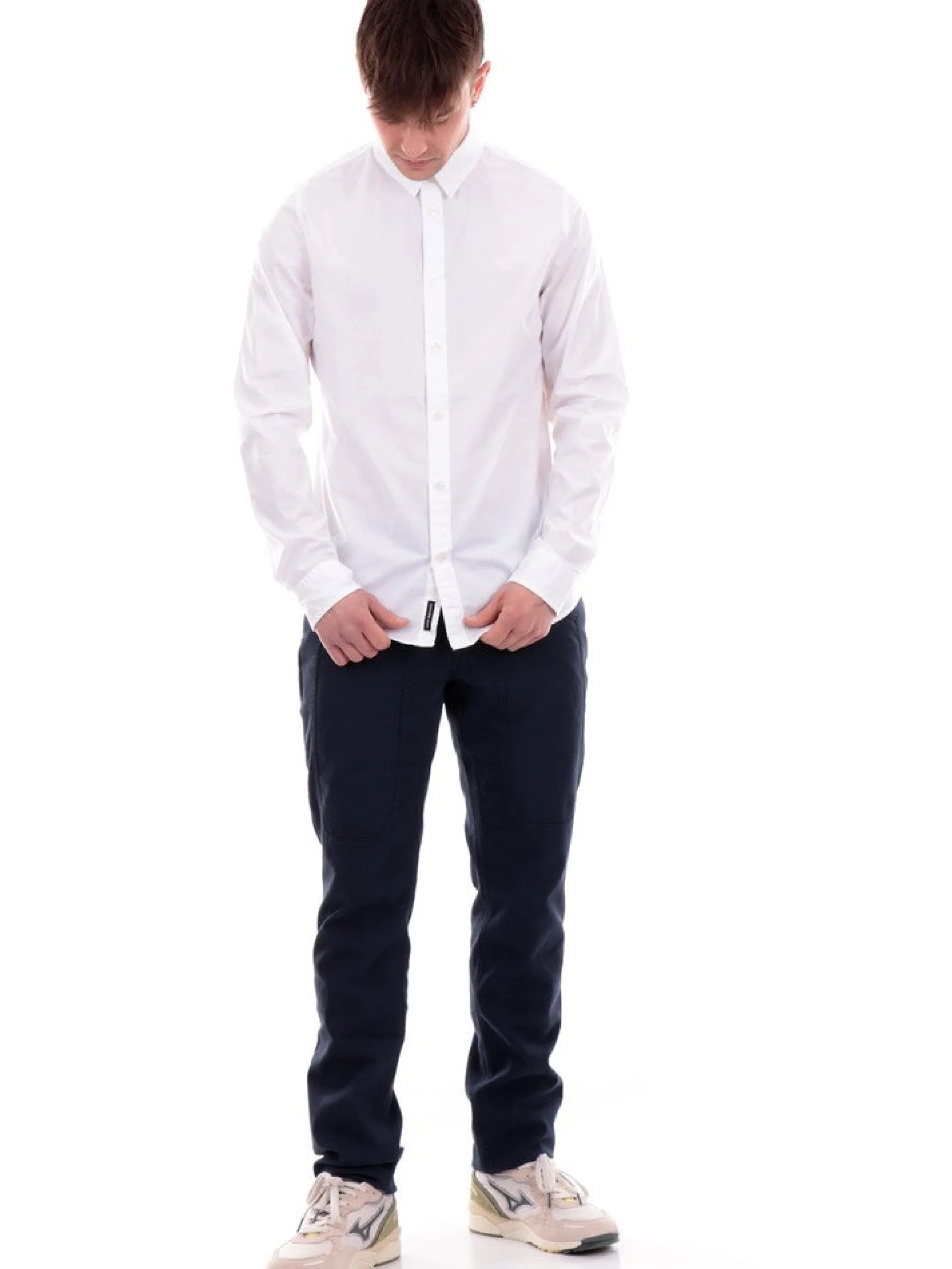 CALVIN KLEIN Camicie*Camicia bianca da uomo Slim Stretch J30J324614