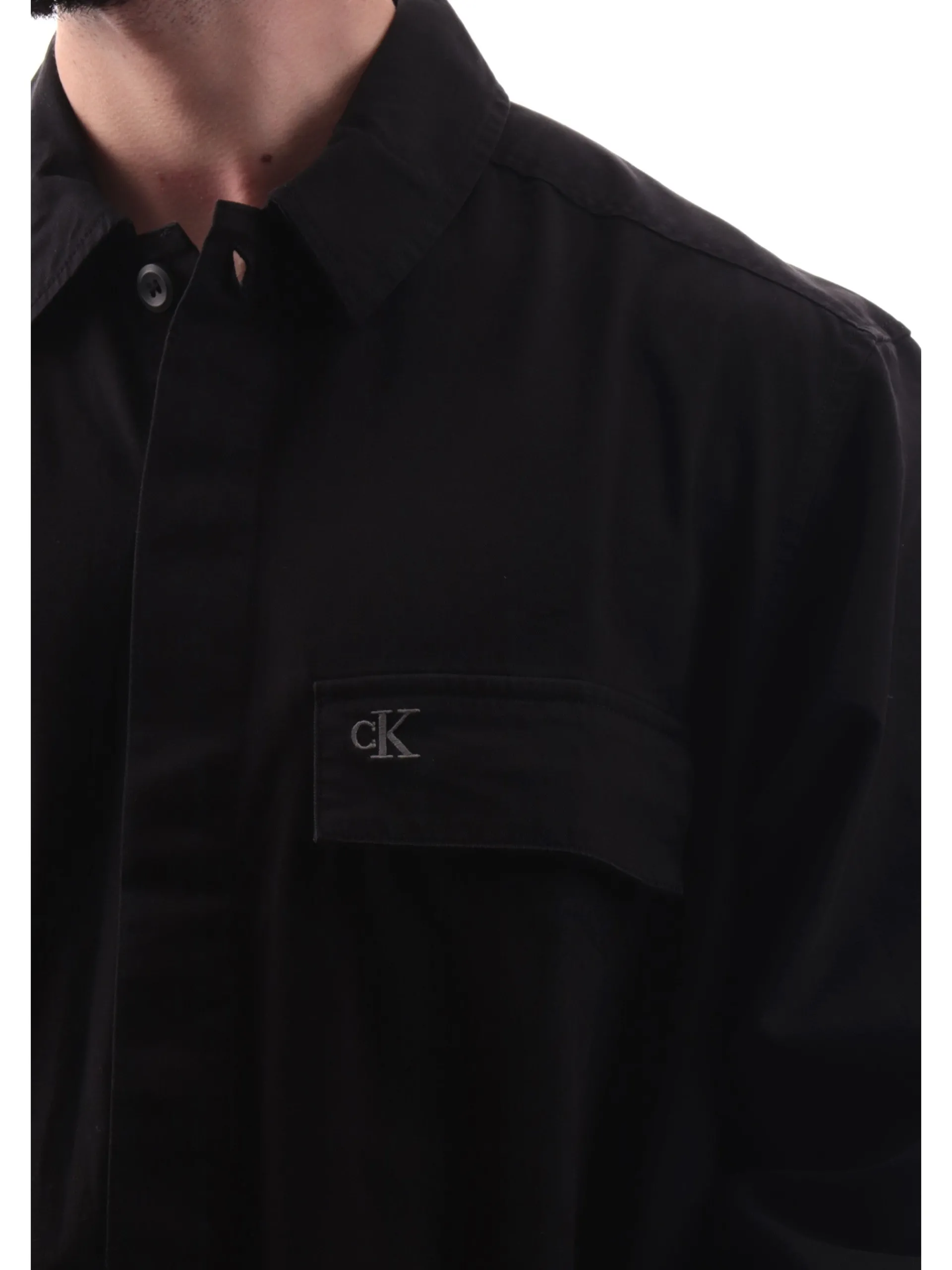 CALVIN KLEIN Camicie*Camicia over nera da uomo J30J326724