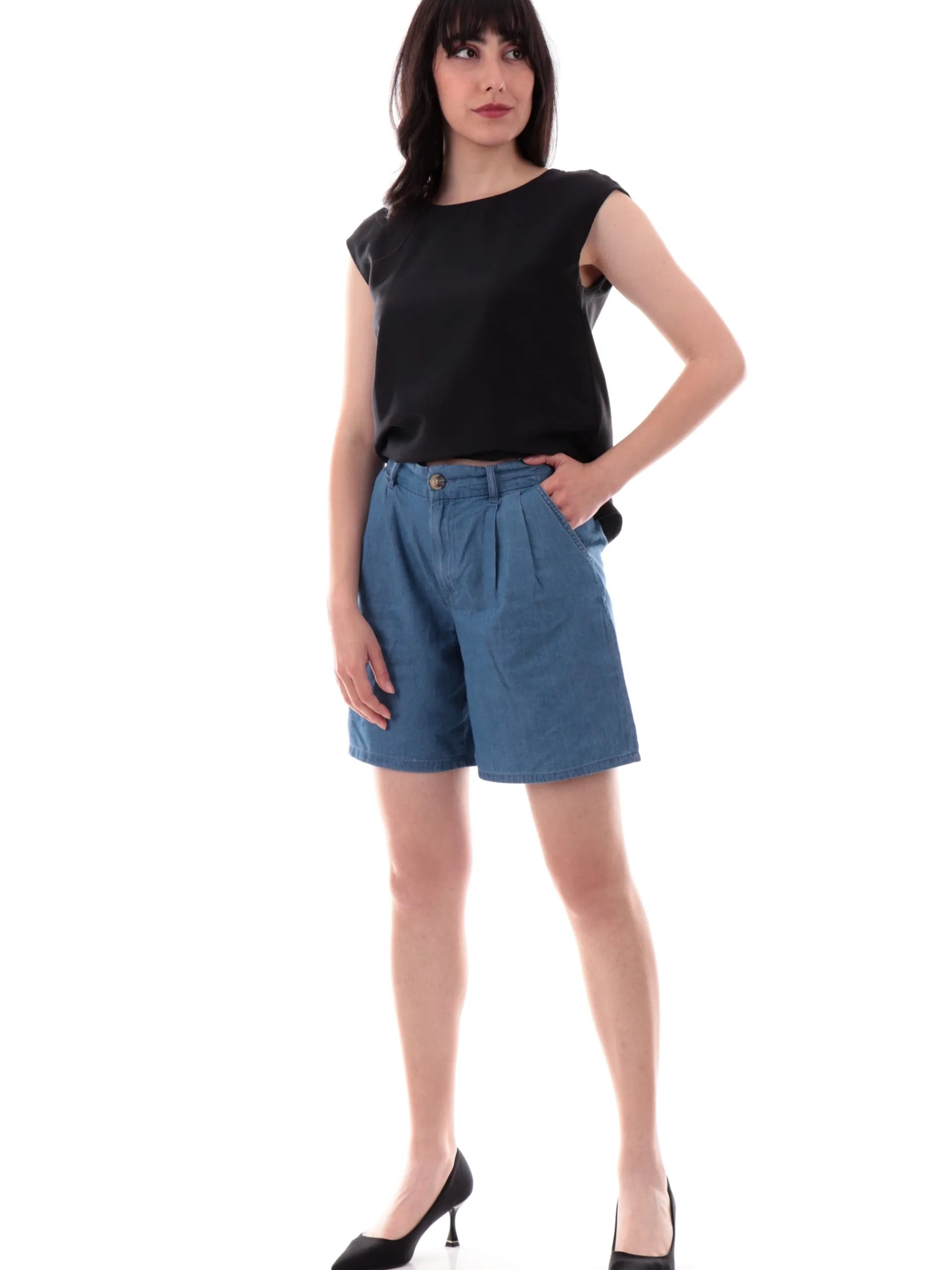 EMME MARELLA Top & Camicie*Camicia nera da donna con maniche aletta Zinco