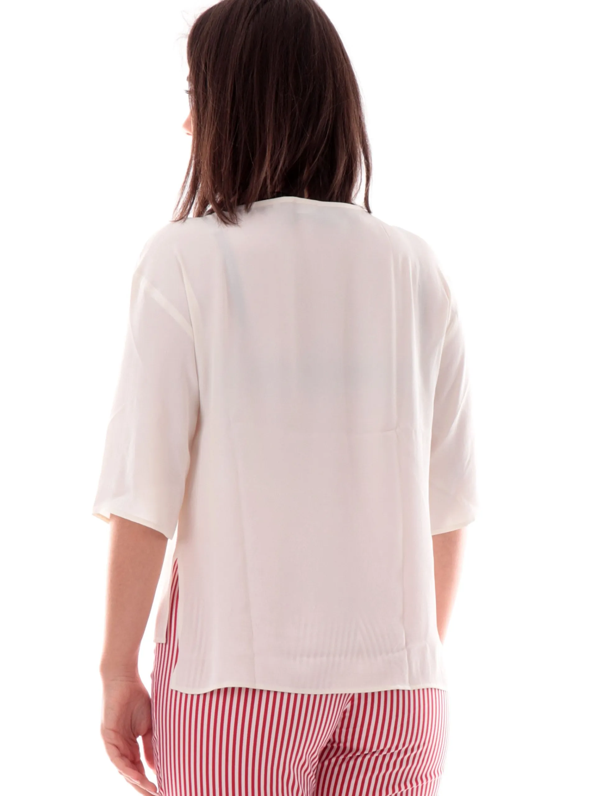 EMME MARELLA Top & Camicie*Camicia seta bianca morbida da donna ATZECO