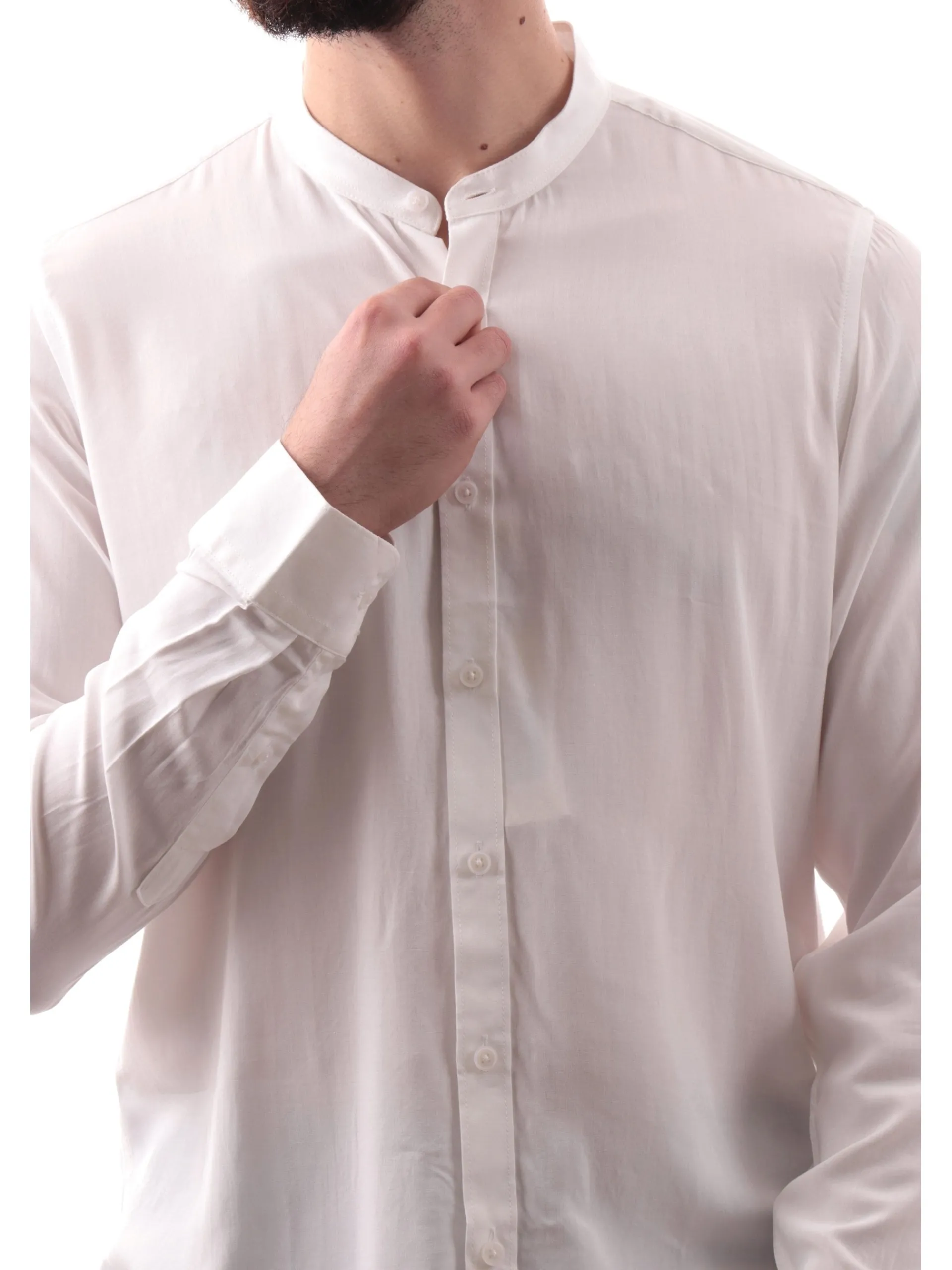 GIANNI LUPO Camicie*Camicia bianca da uomo coreana GL7676SS25