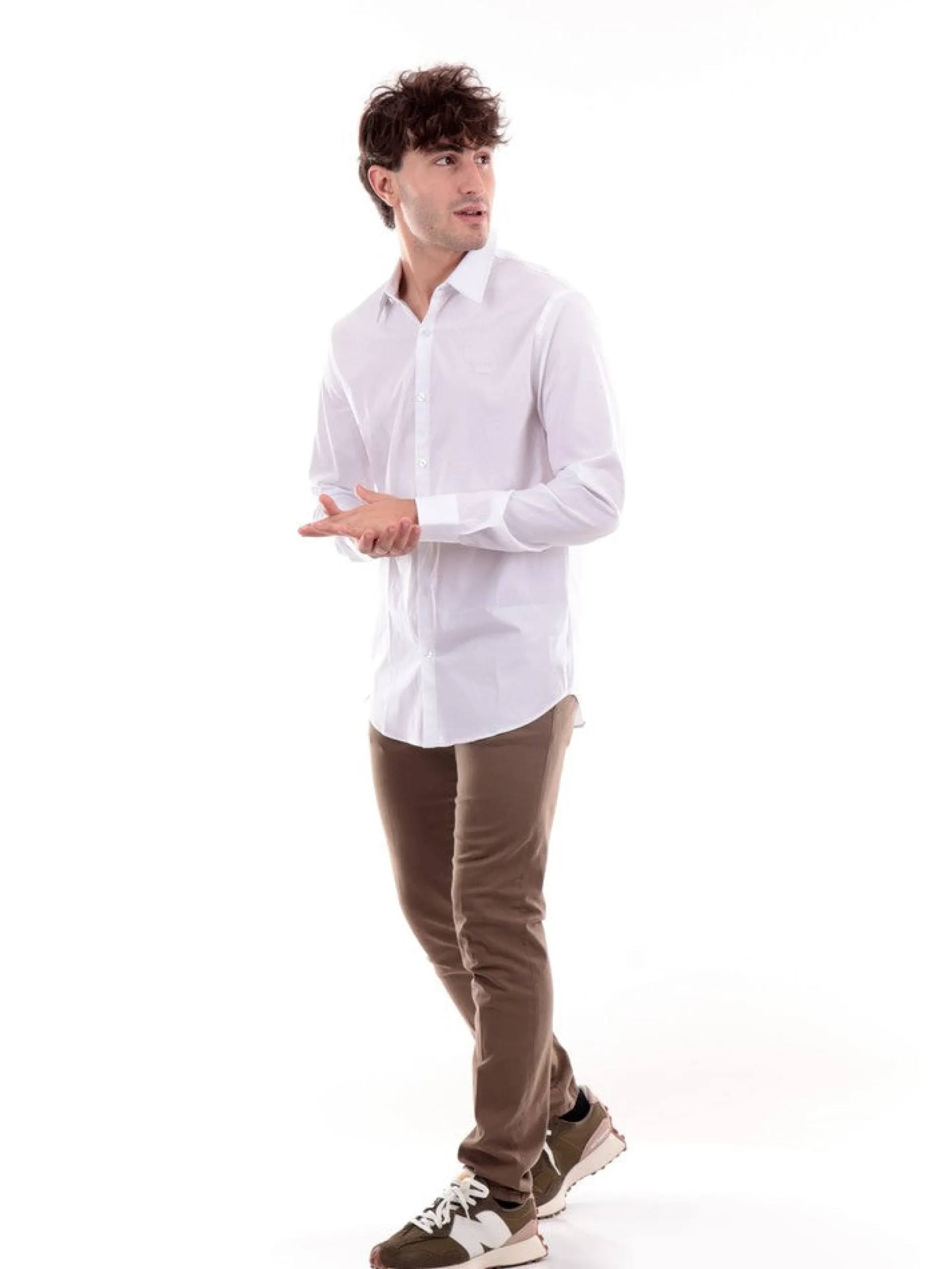 GUESS Camicie*Camicia bianca da uomo M1YH20W7ZK1