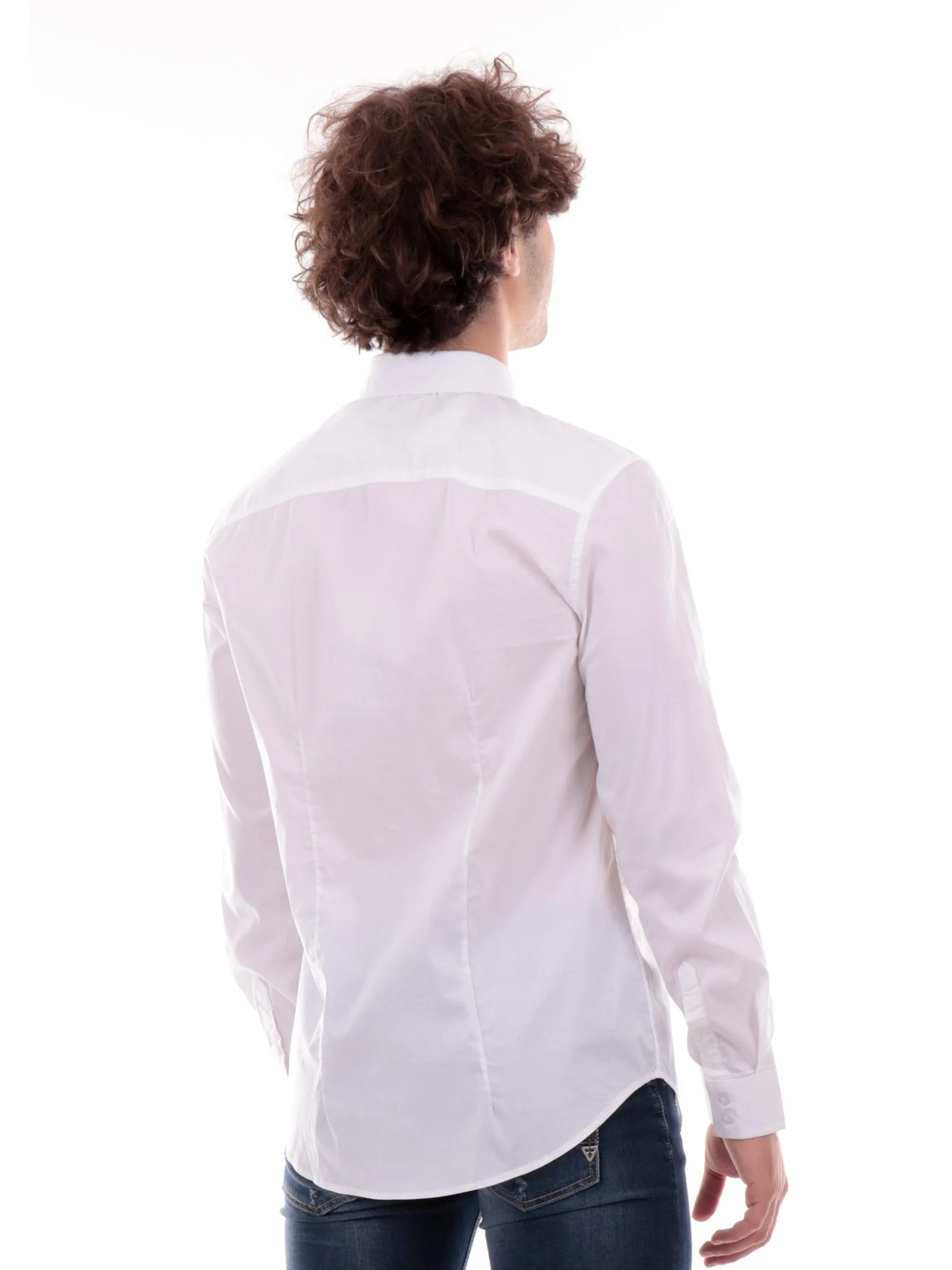 GUESS Camicie*Camicia bianca da uomo M1YH20W7ZK1