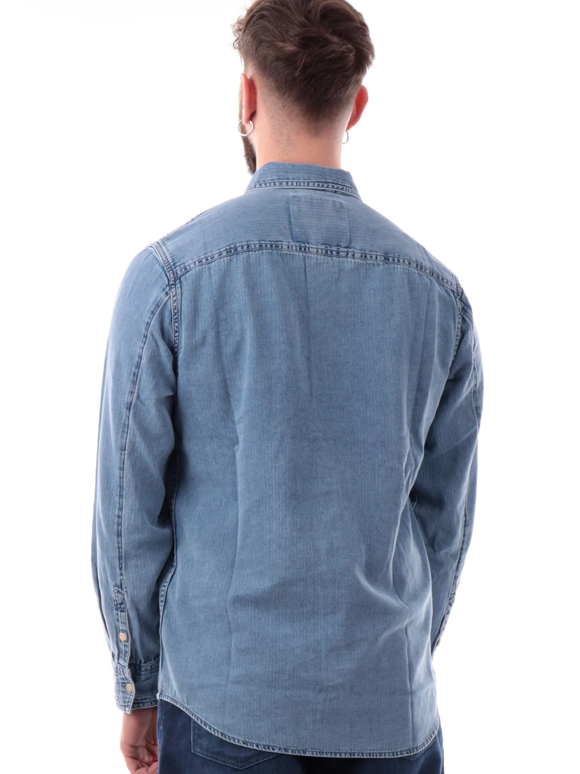 GUESS Camicie*Camicia jeans da uomo Ronnie M5RH77D5L01