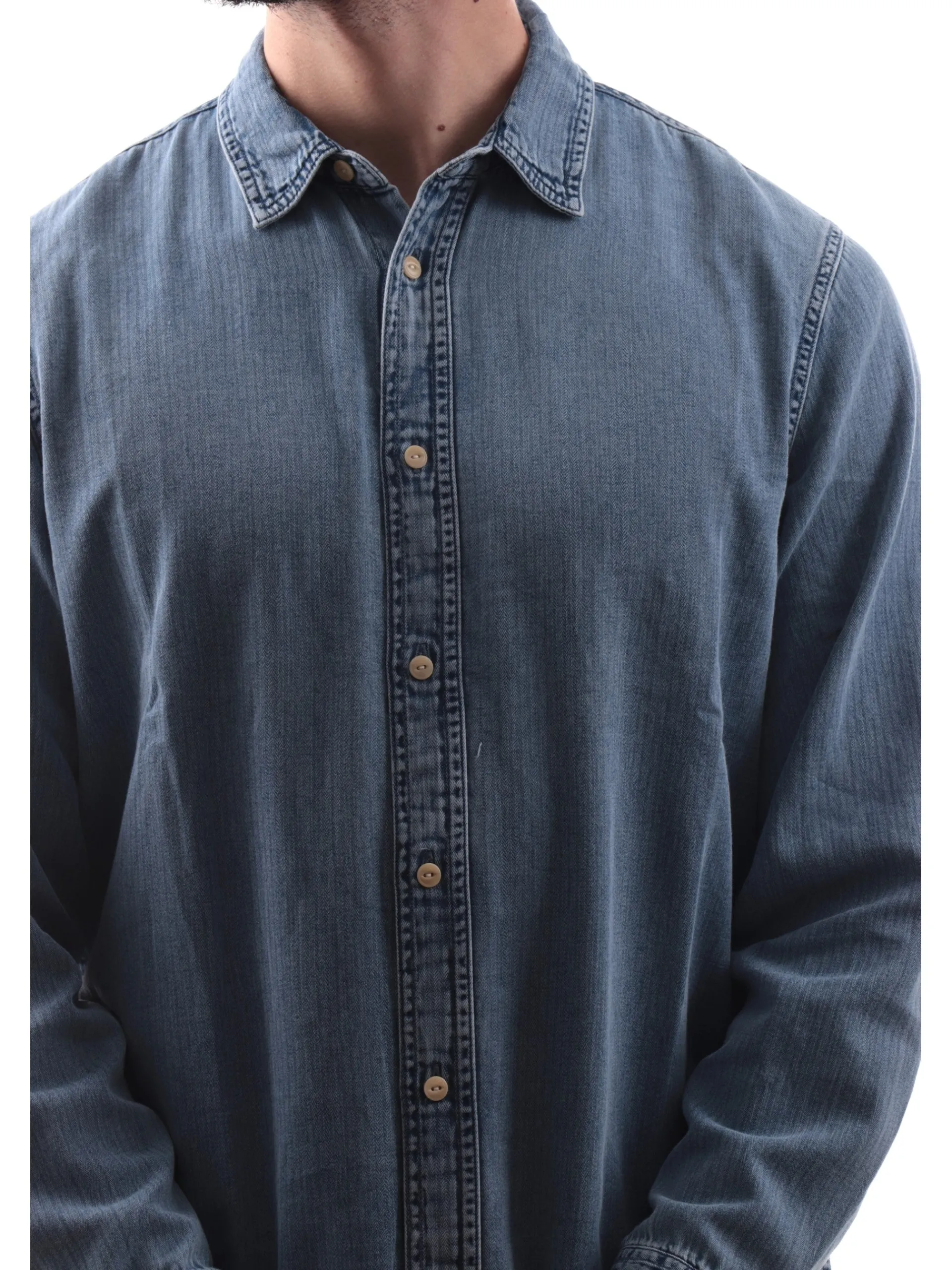 GUESS Camicie*Camicia jeans da uomo Ronnie M5RH77D5L01
