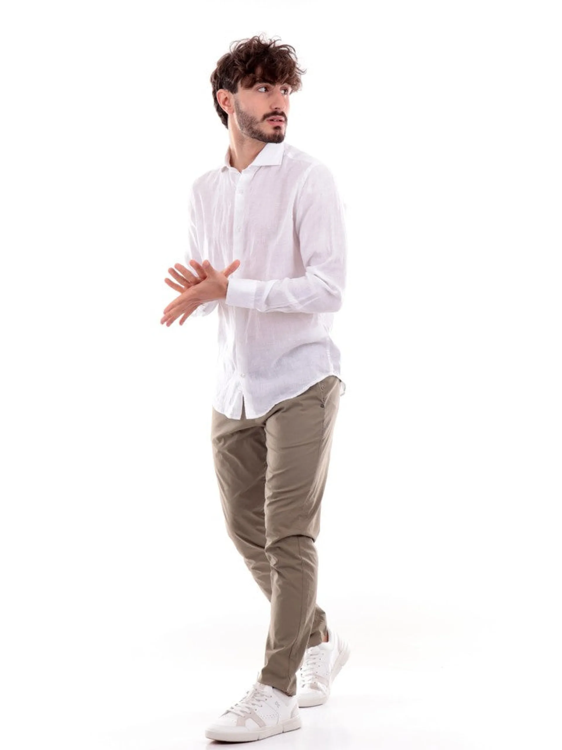 IMPURE Camicie*Camicia bianca da uomo SHL1346