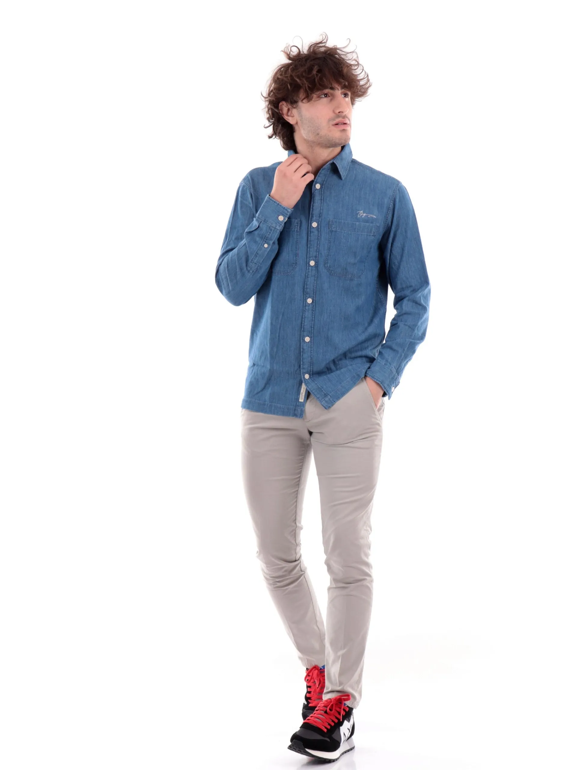 JACK&JONES Camicie*Camicia Jack & Jones jeans da uomo Denim Shirts Ls 12227612