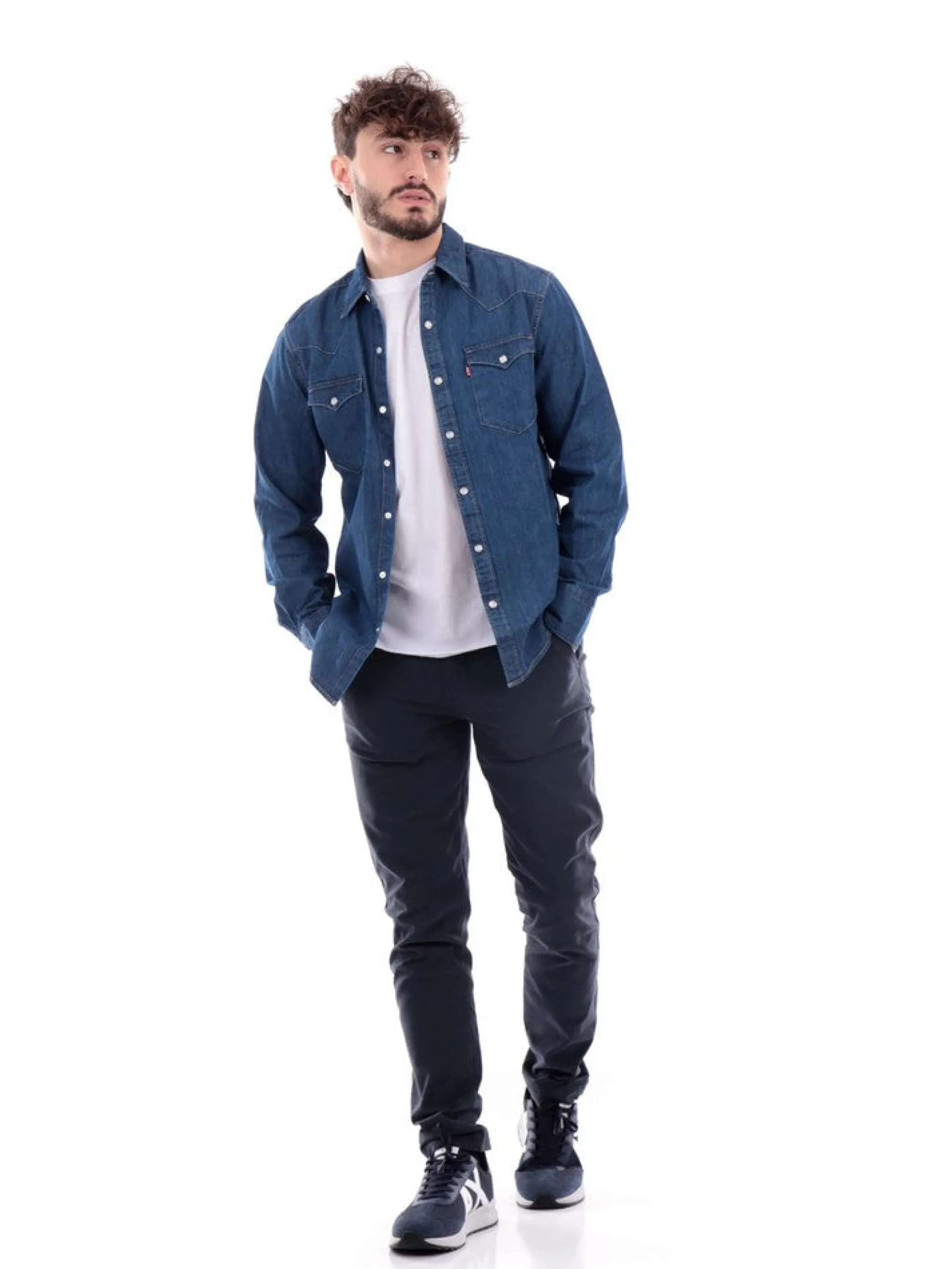 LEVIS Camicie*Camicia jeans da uomo Barstow Western 857440