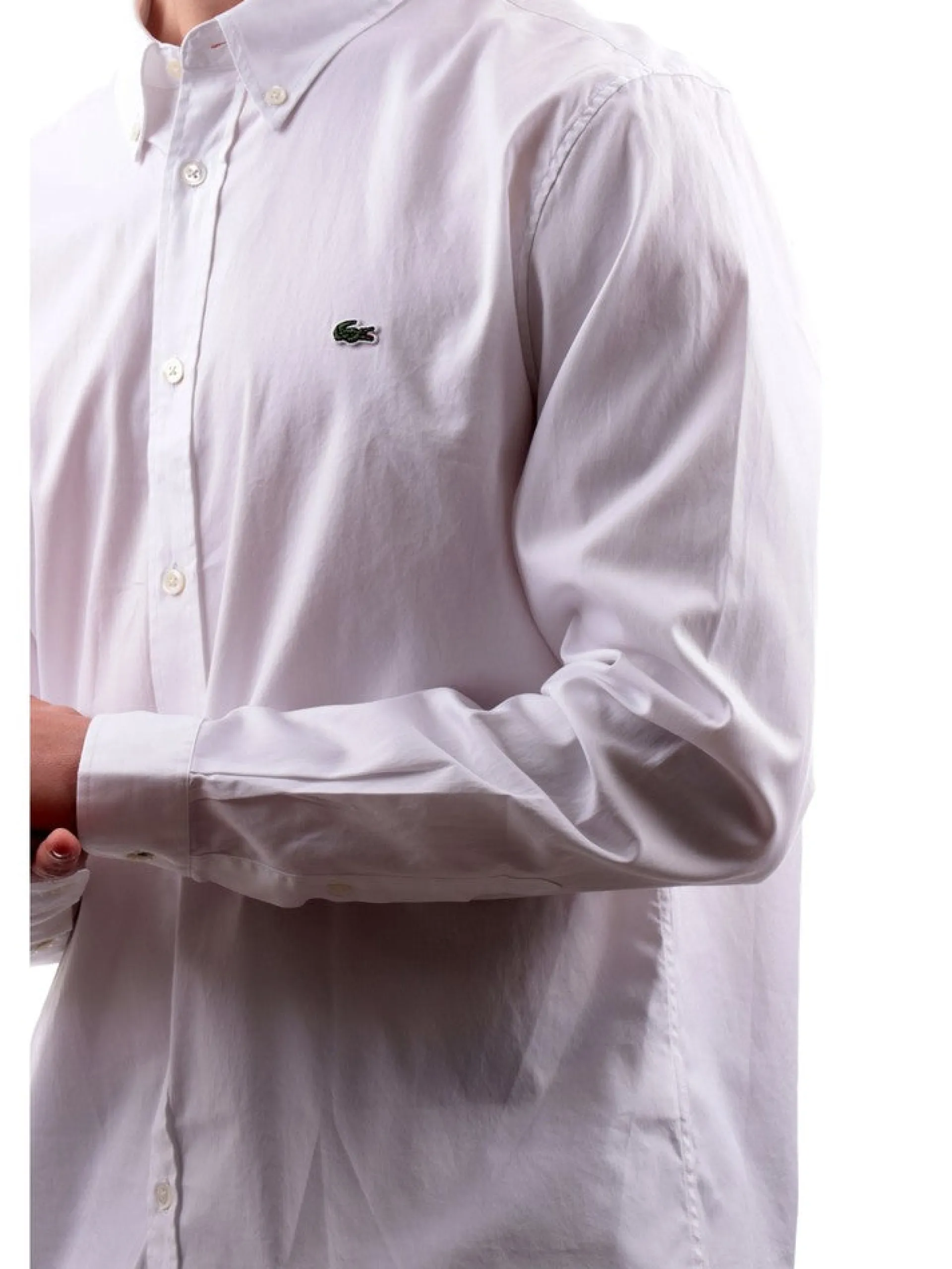 LACOSTE Camicie*Camicia bianca da uomo CH2933