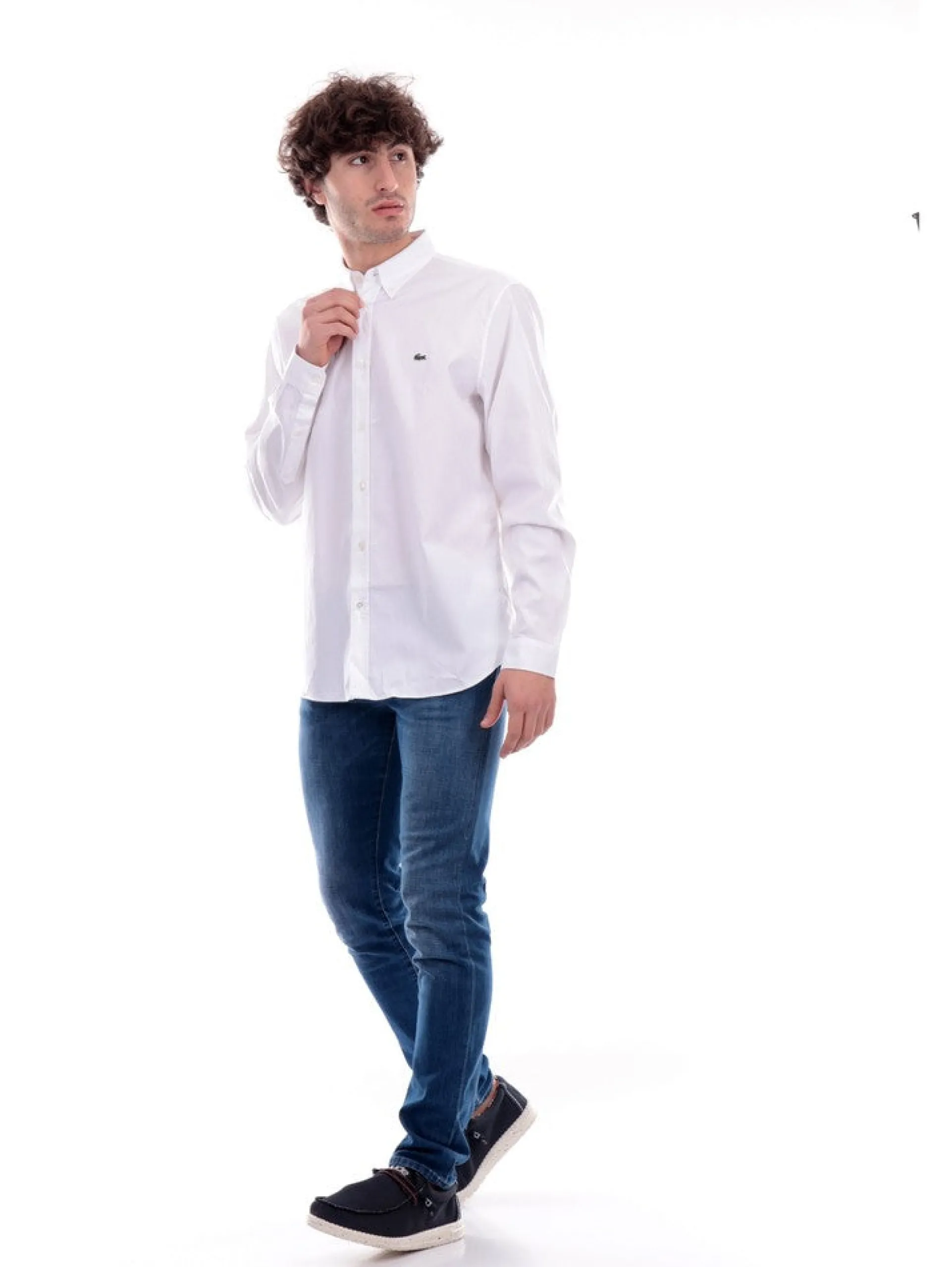 LACOSTE Camicie*Camicia bianca da uomo CH2933