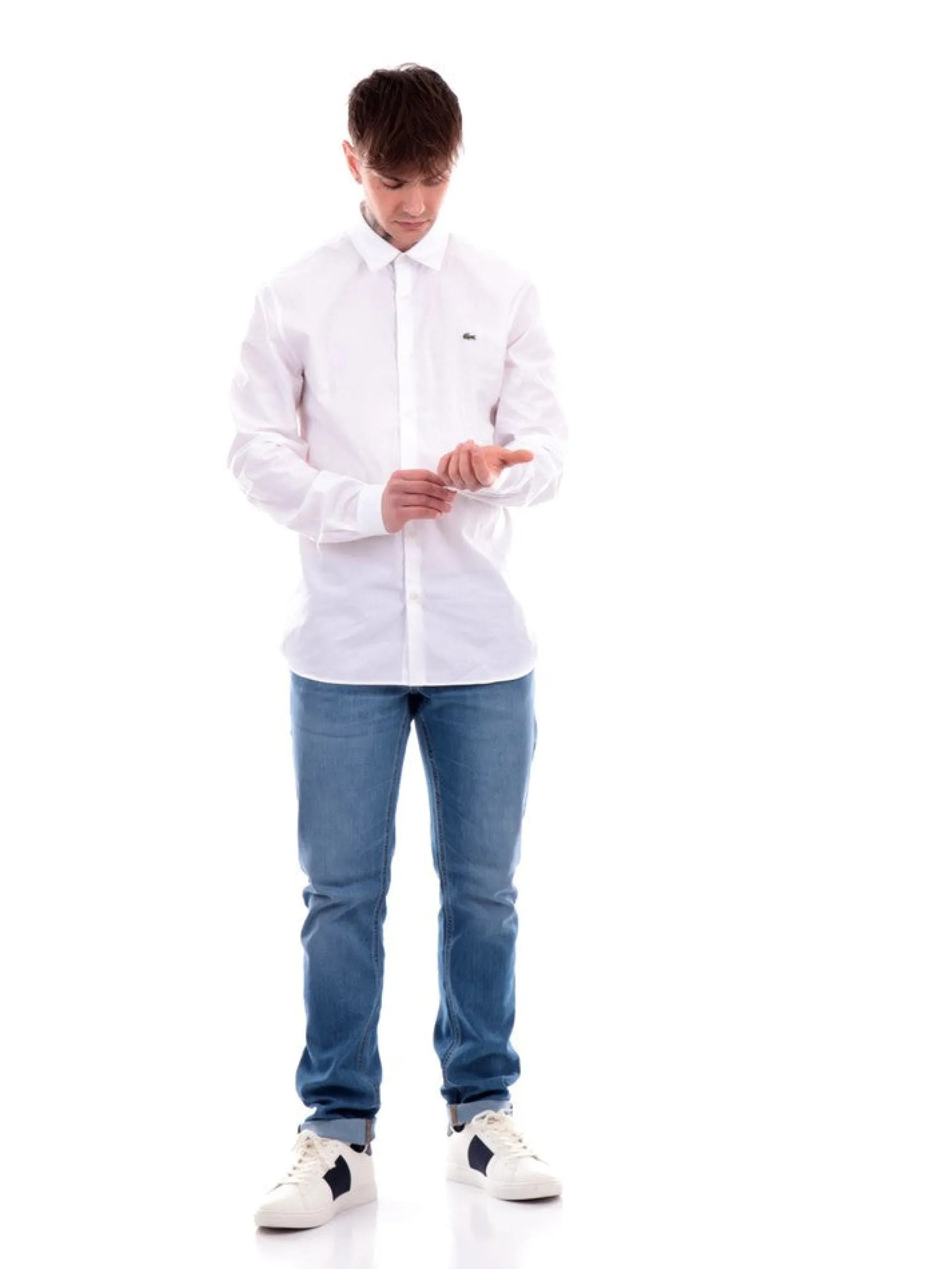 LACOSTE Camicie*Camicia bianca da uomo CH5620