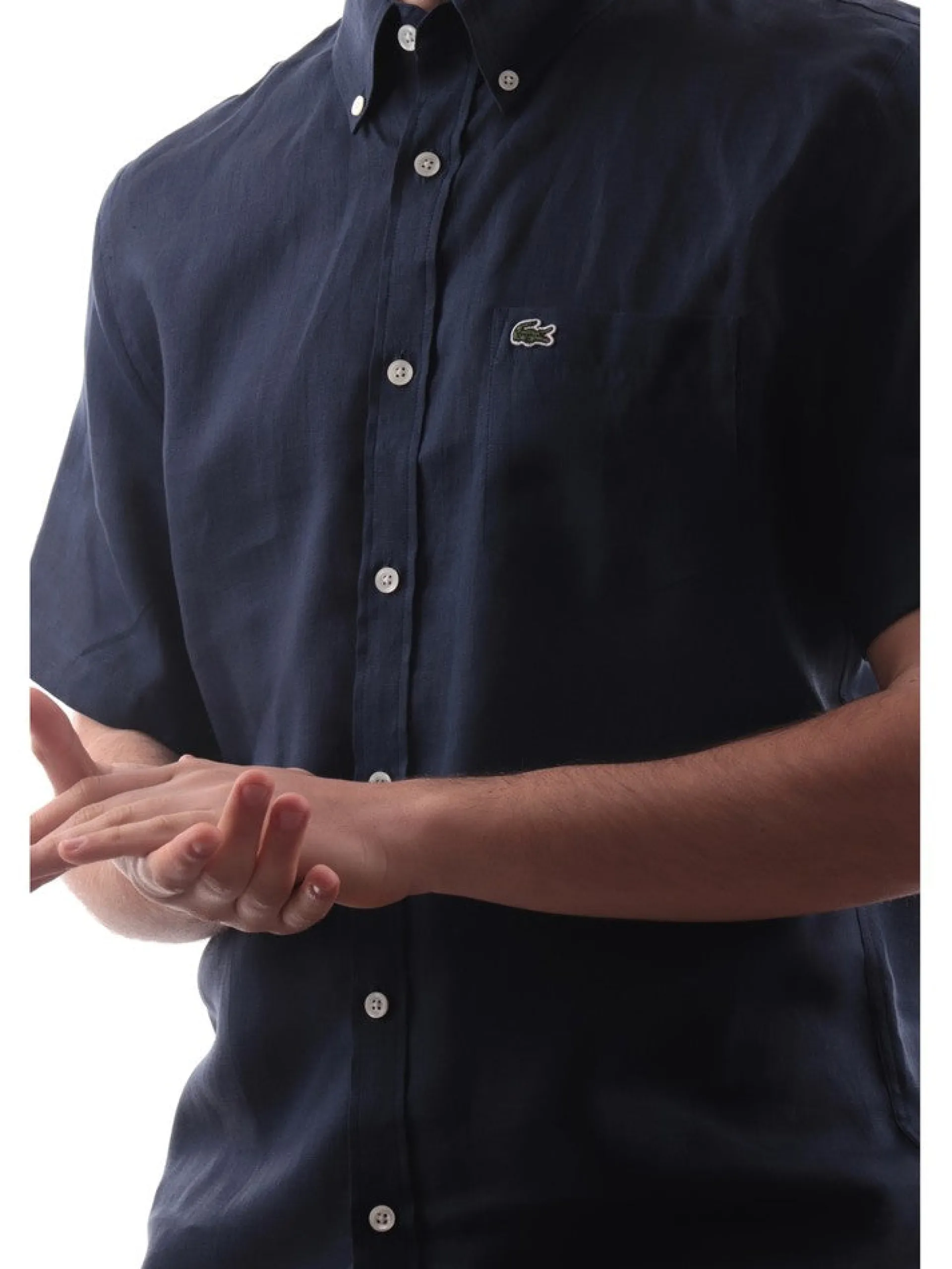 LACOSTE Camicie*Camicia blu da uomo CH5699