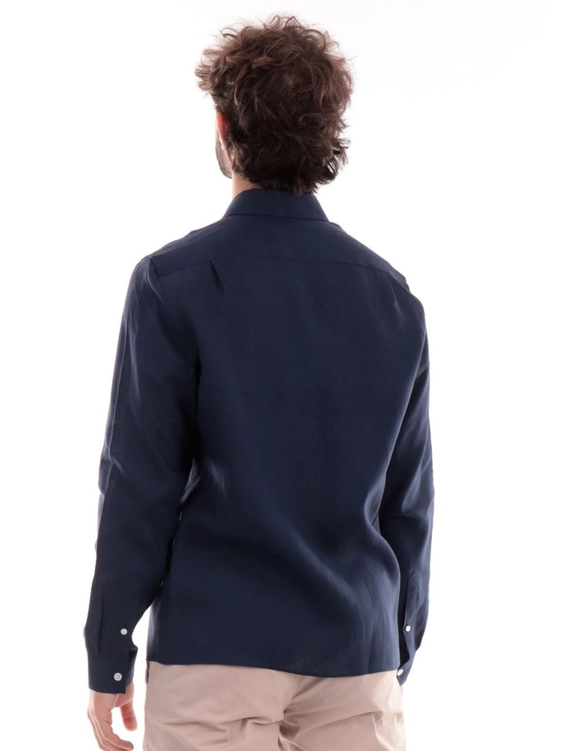 LACOSTE Camicie*Camicia blu da uomo CH5692