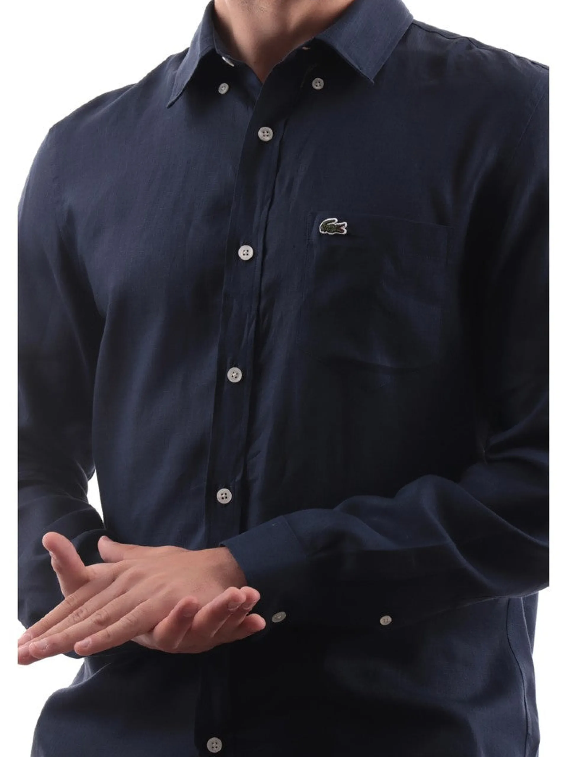 LACOSTE Camicie*Camicia blu da uomo CH5692