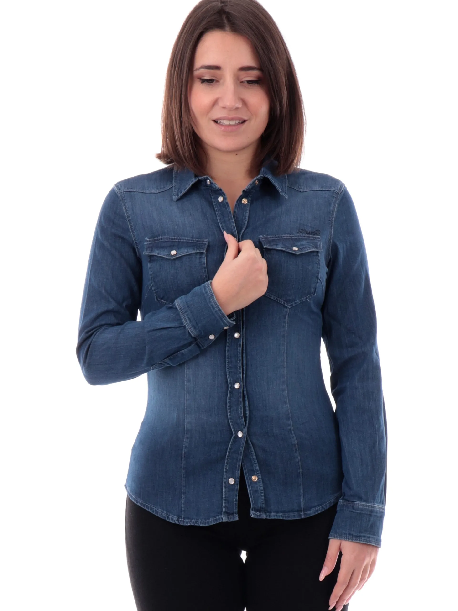 LIU JO MILANO Top & Camicie*Camicia Liu Jo jeans con bottoni automatici UXX046D405177917