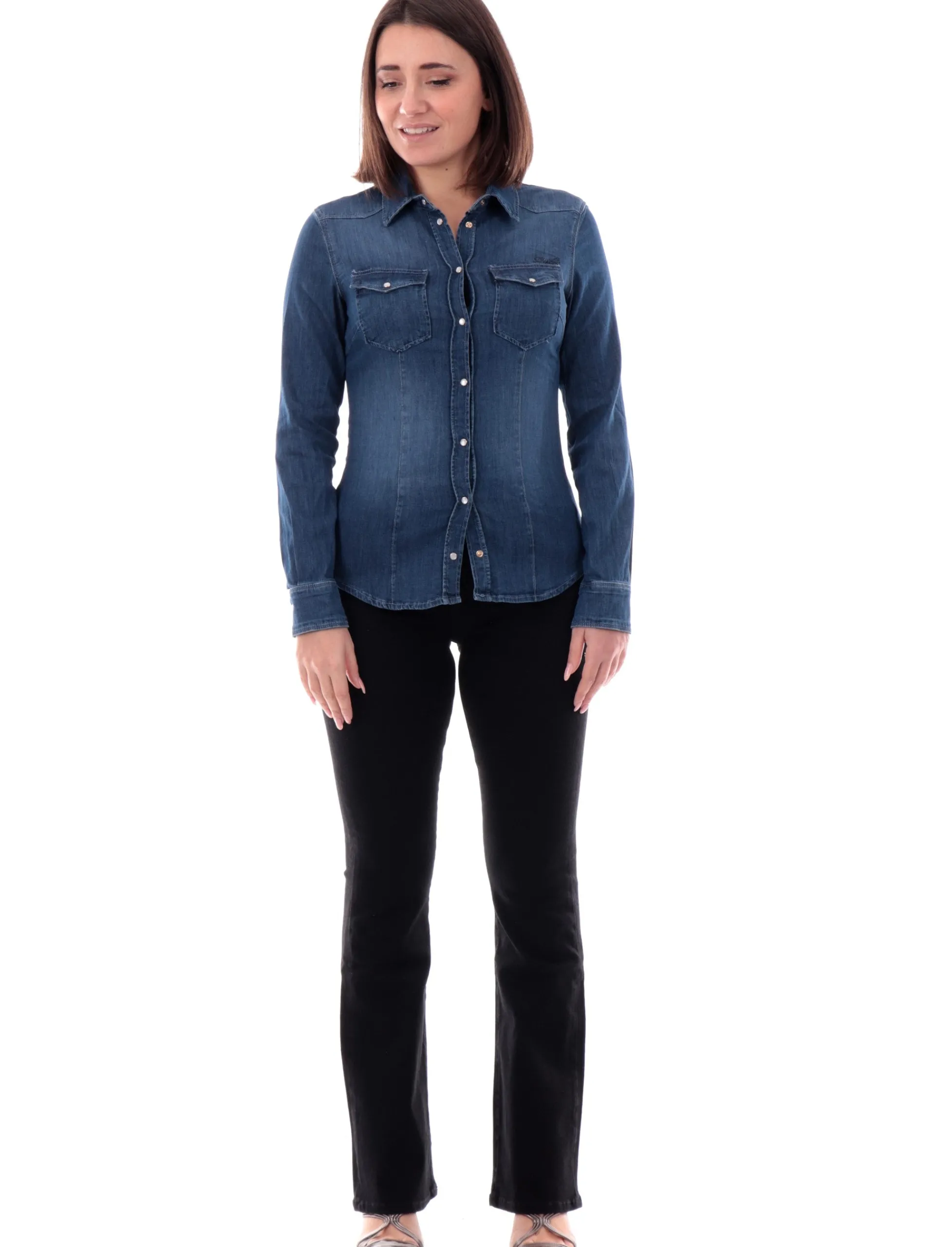 LIU JO MILANO Top & Camicie*Camicia Liu Jo jeans con bottoni automatici UXX046D405177917