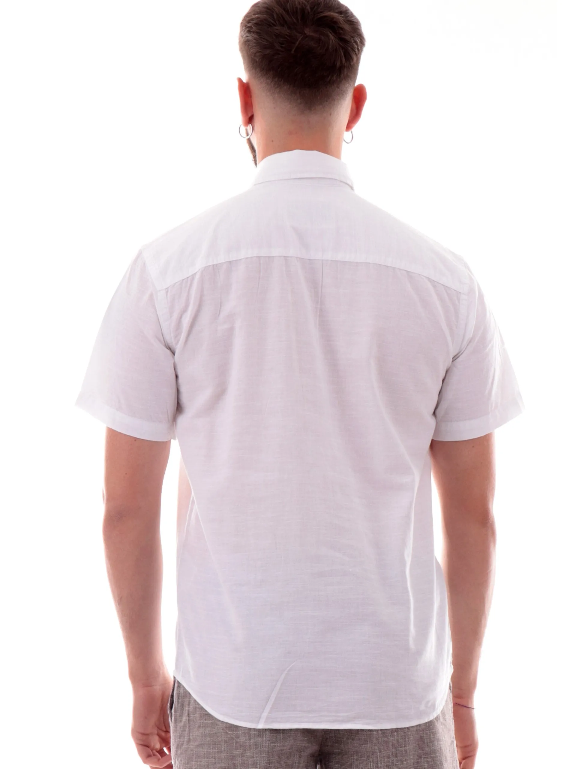 JACK&JONES Camicie*Camicia Maniche corte bianca da uomo jack jones 12276814