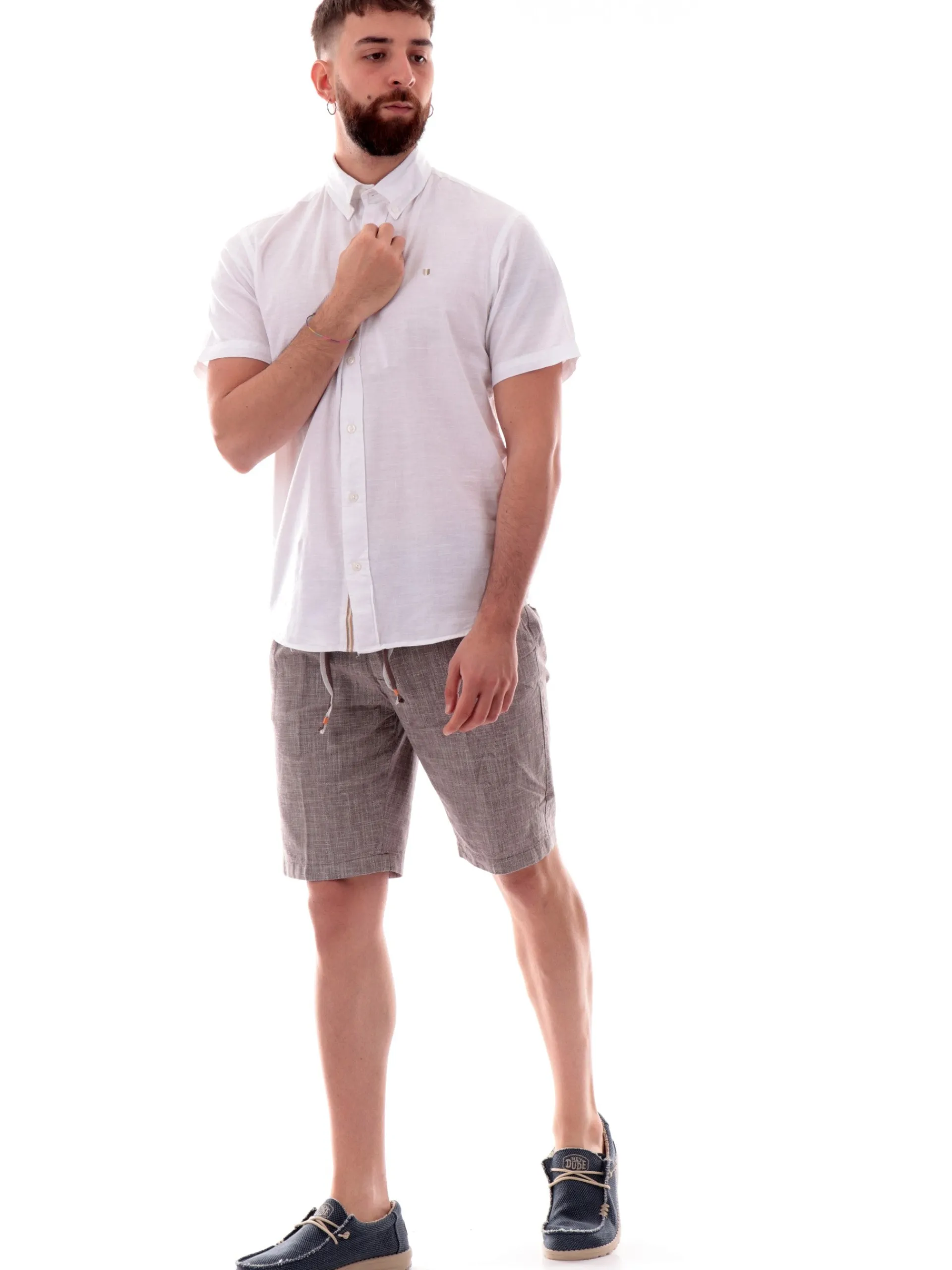 JACK&JONES Camicie*Camicia Maniche corte bianca da uomo jack jones 12276814