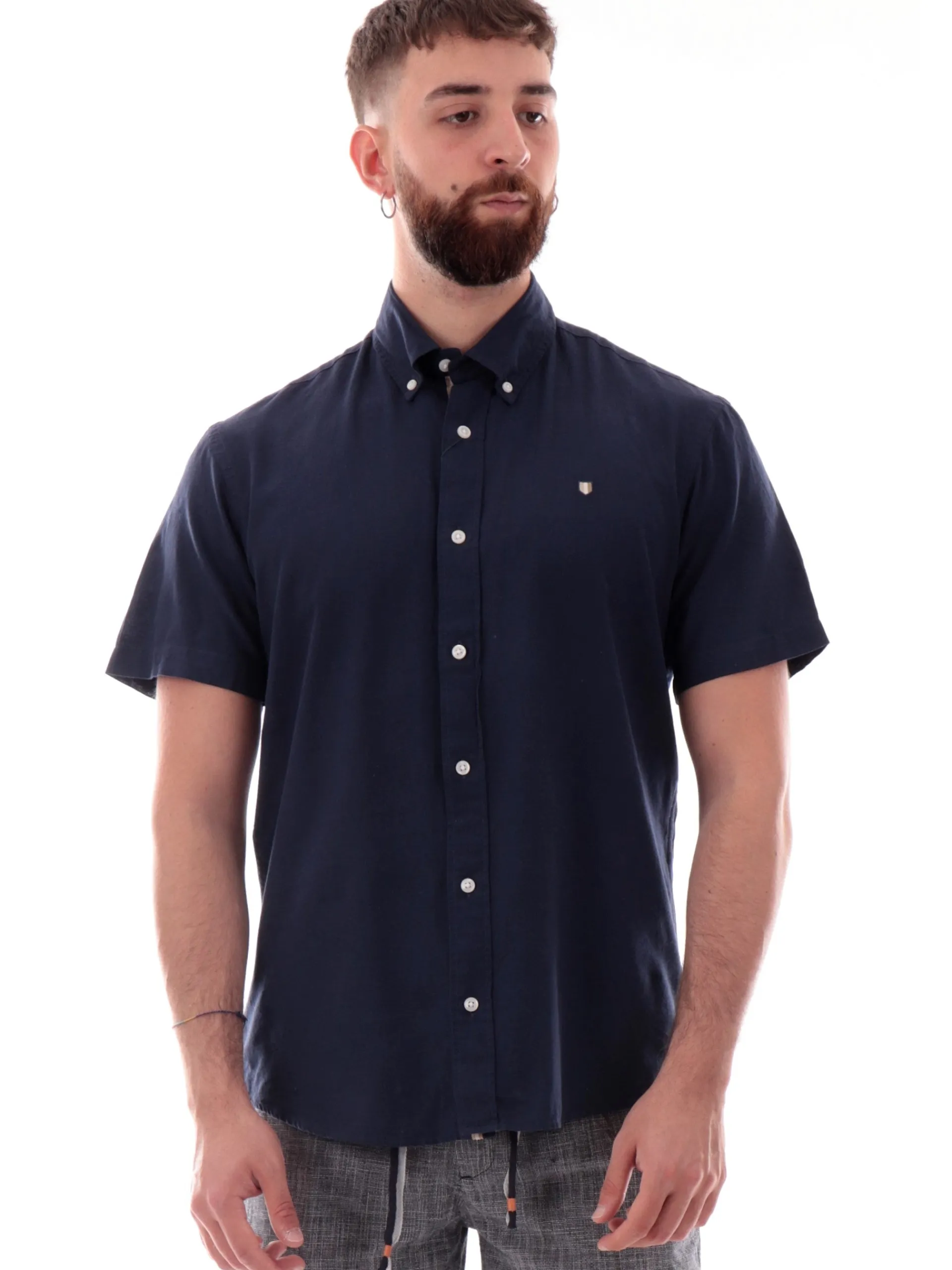 JACK&JONES Camicie*Camicia Maniche corte Blu da uomo jack jones 12276814