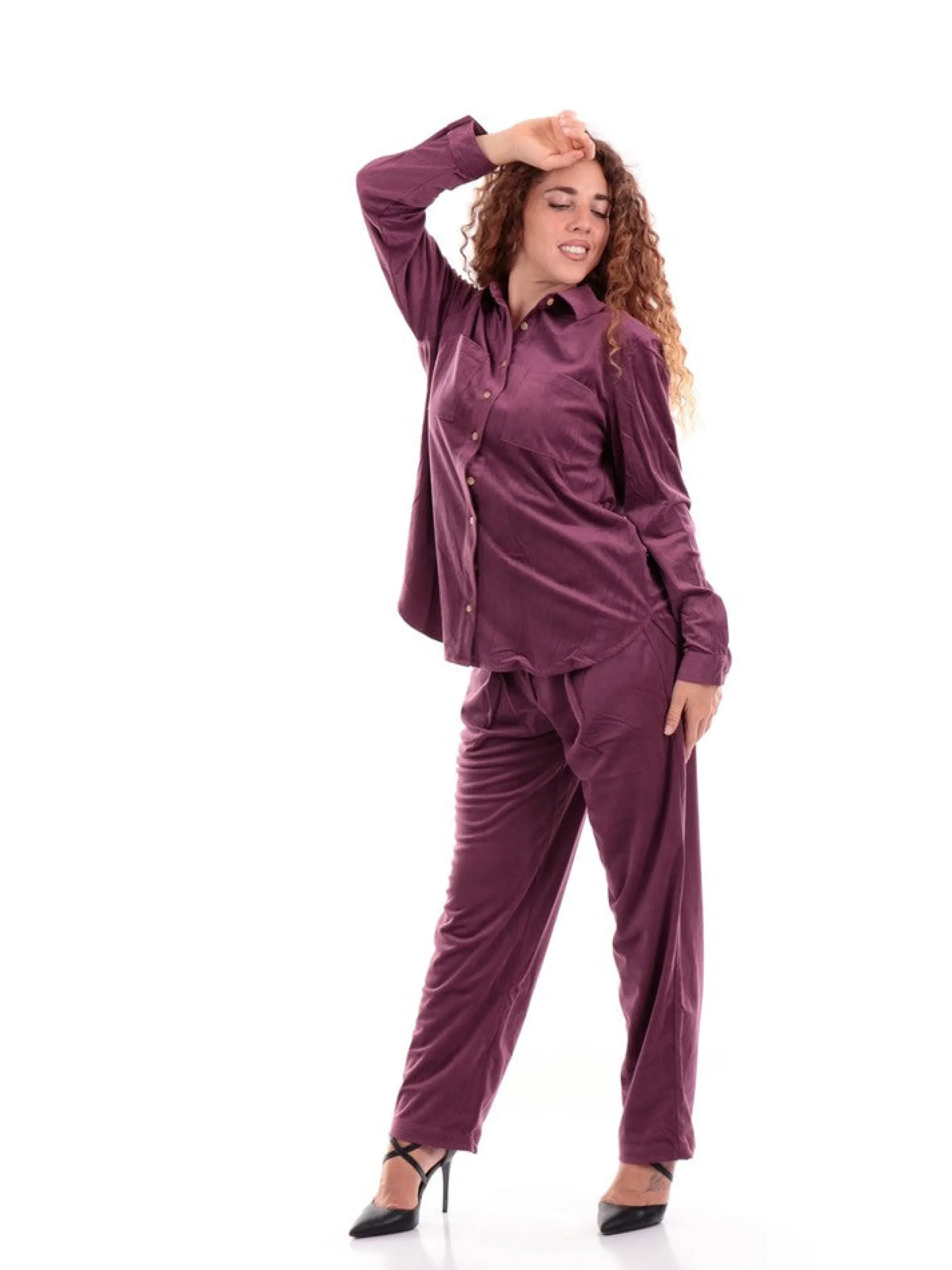 MOLLYBRACKEN Top & Camicie*Camicia Molly Bracken viola da donna Woven TS123BH