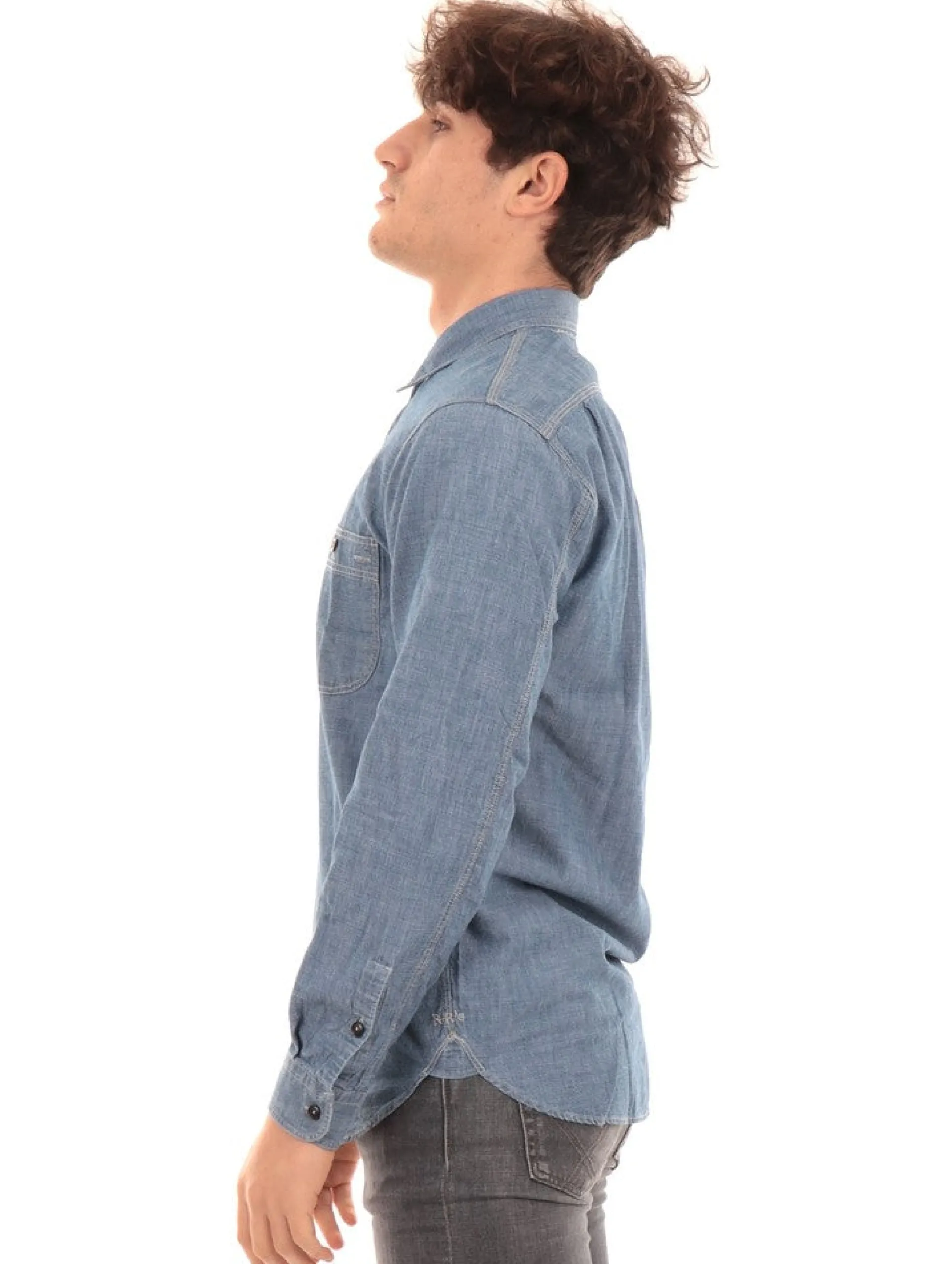ROYROGERS Camicie*Camicia ROY ROGER'S Blu da Uomo