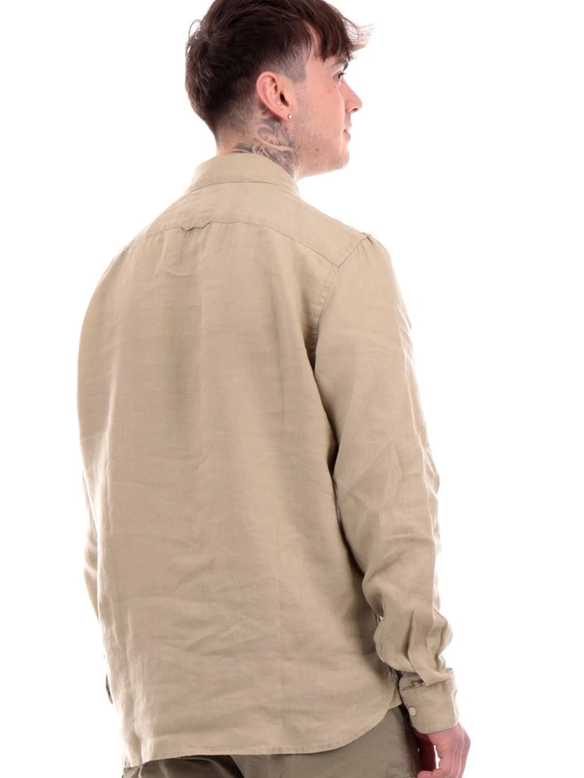 TIMBERLAND Camicie*Camicia beige da uomo Linen TB0A2DC3