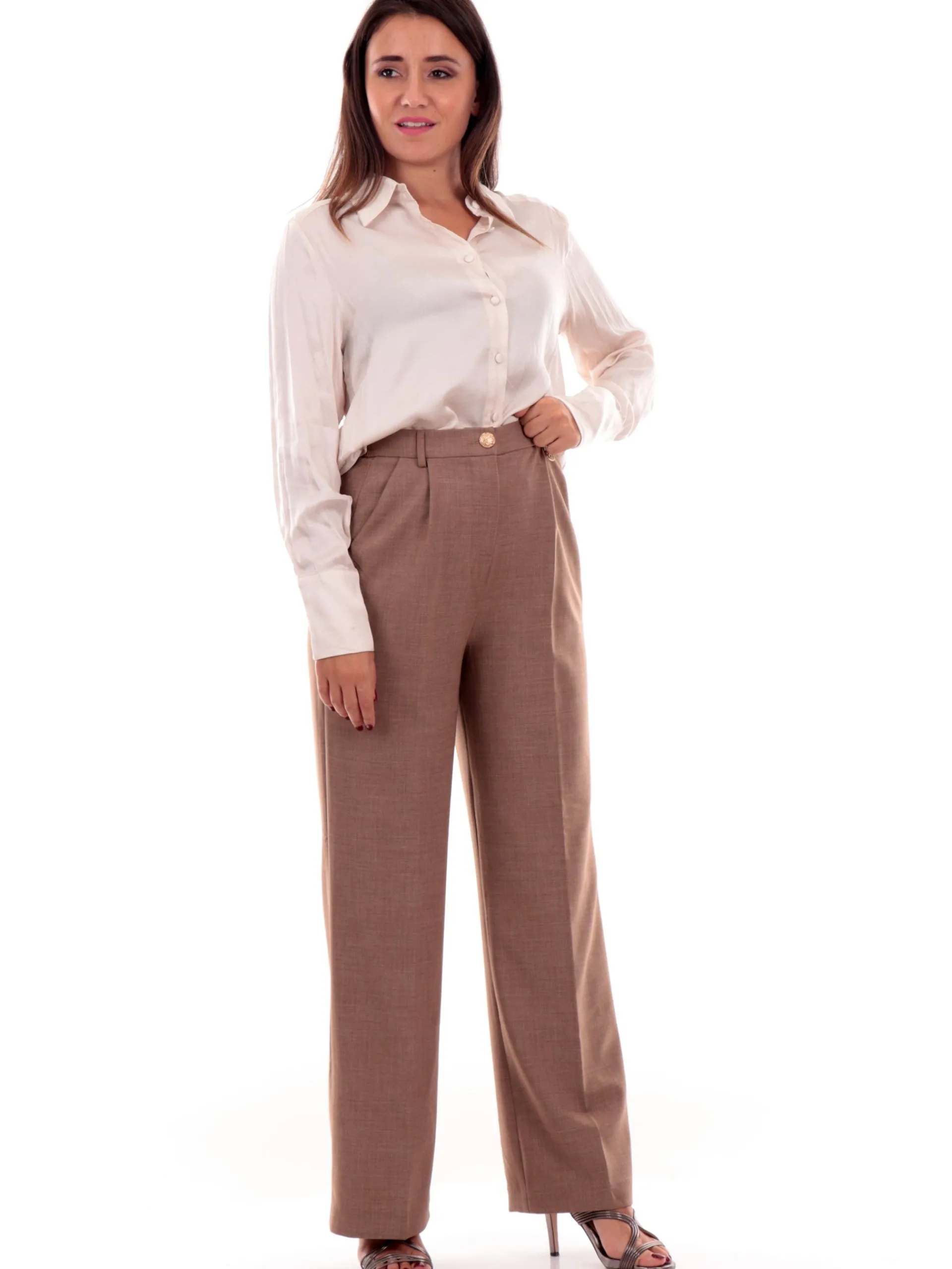 YES ZEE Top & Camicie*Camicia beige da Donna in raso C007CQ000
