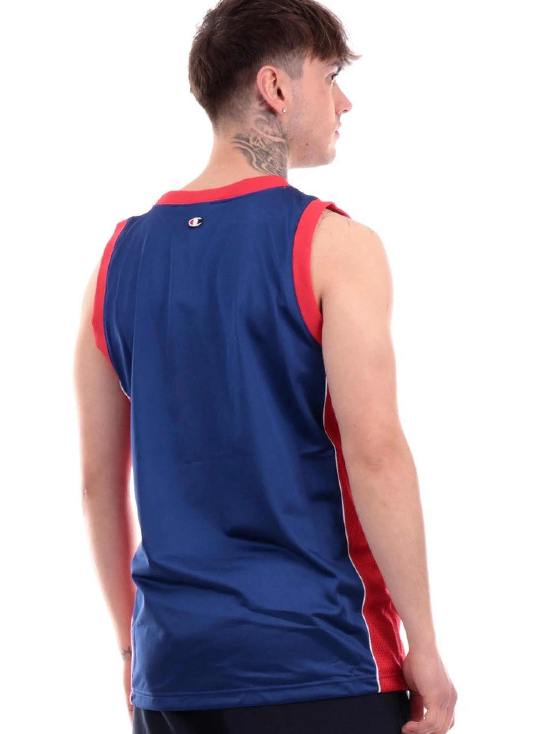 CHAMPION Maglie*Canotta blu da uomo USA Tank 21974