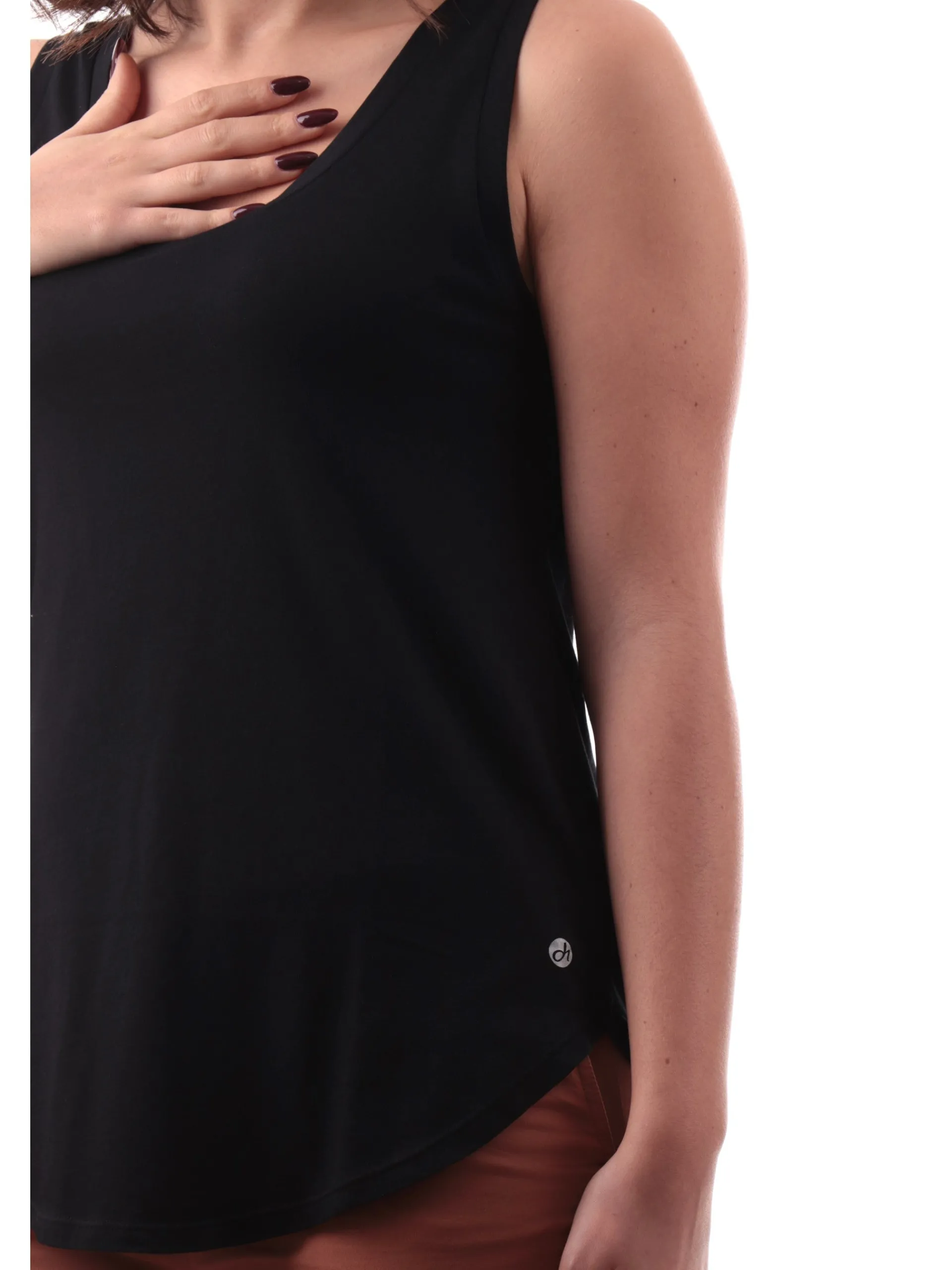 DEHA Maglie*Canotta nera da donna A00690