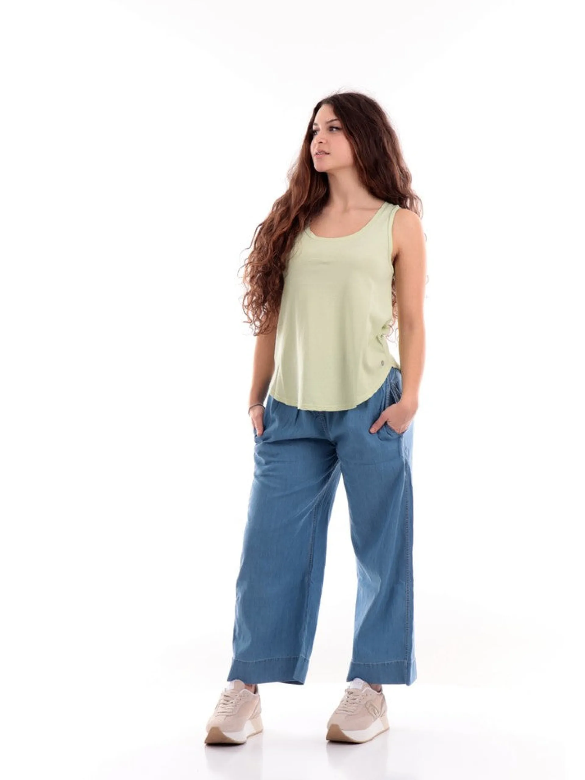 DEHA Maglie*Canotta Verde da donna A006801