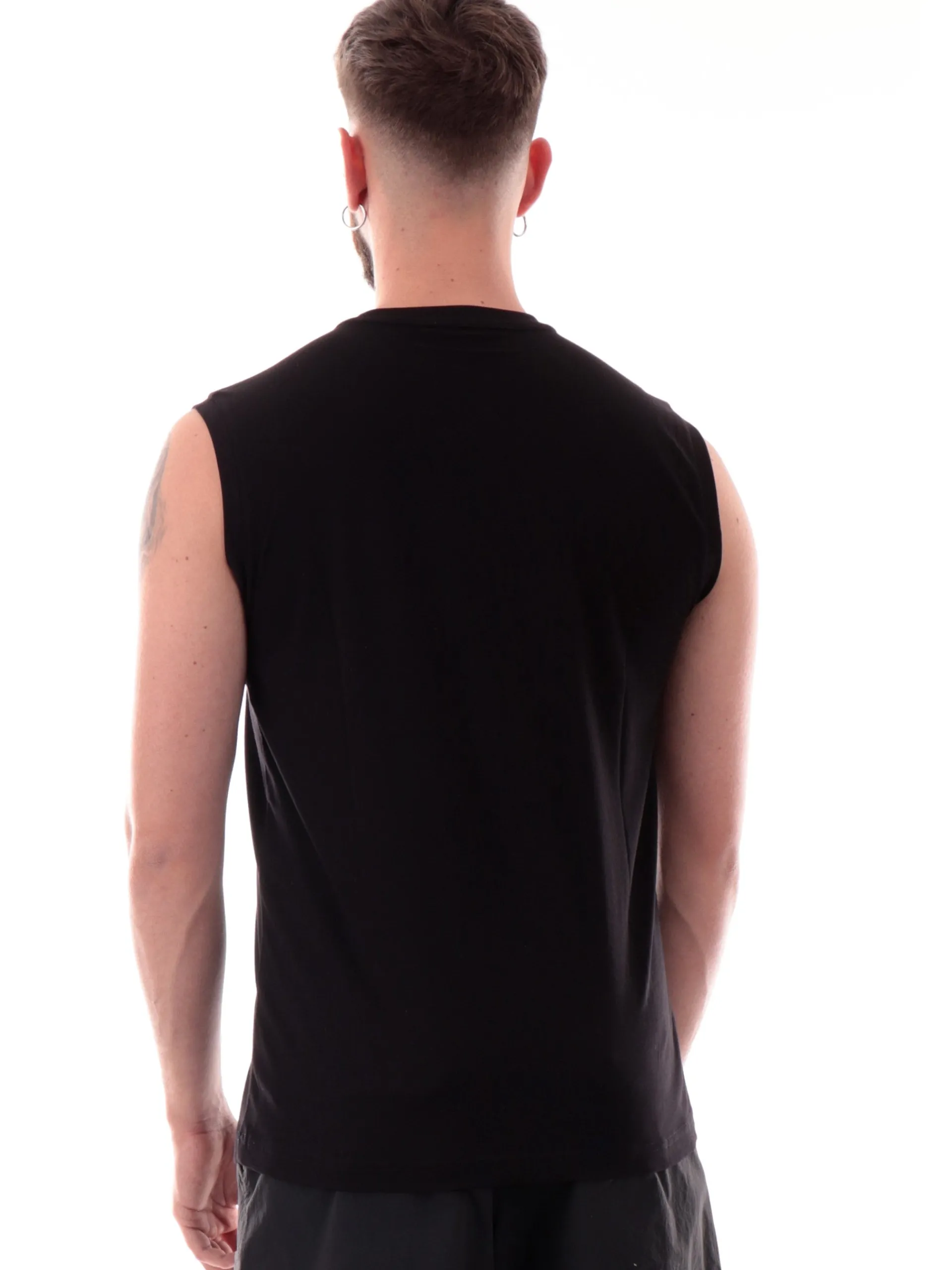 EMPORIO ARMANI 7 Maglie*Canotta Emporio Armani EA7 nera da uomo maxi logo 7M000223AF10375 UC001