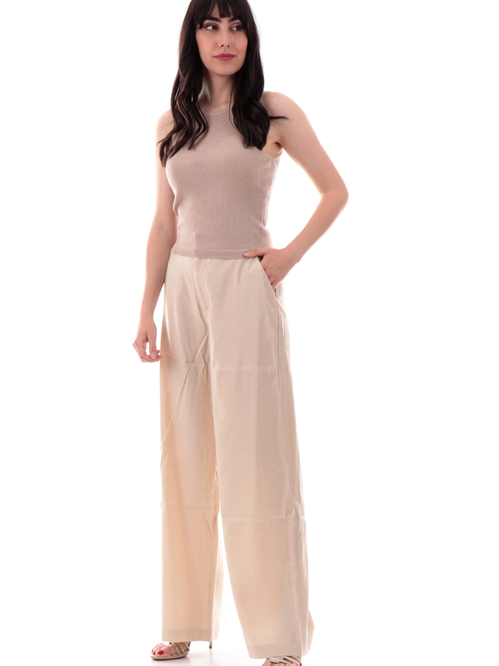 TIFFOSI Maglie*Canotta top oro lurex a costine 10059042 168