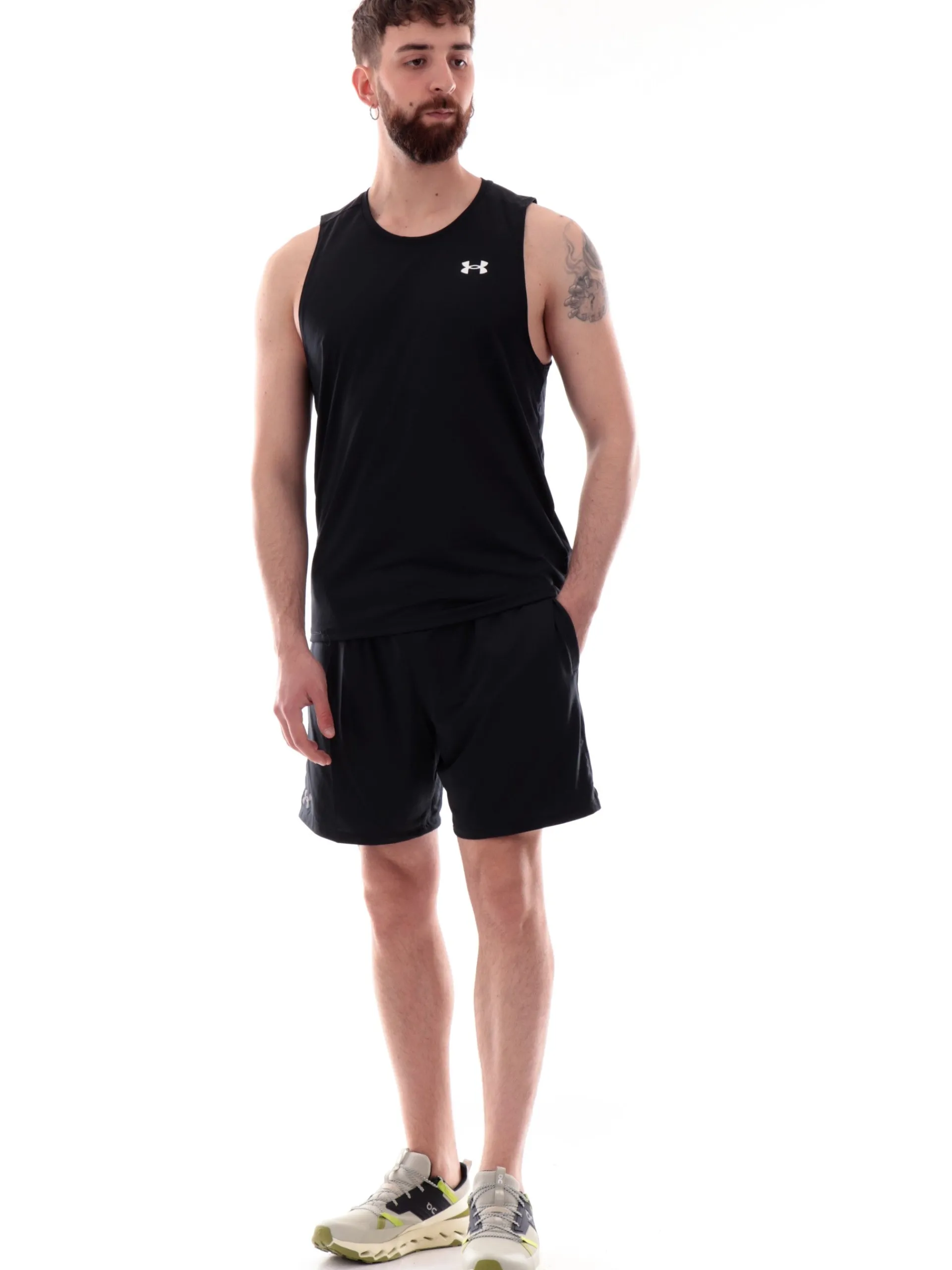 UNDER ARMOUR Maglie*Canotta nera da uomo Tech Tank 13827950