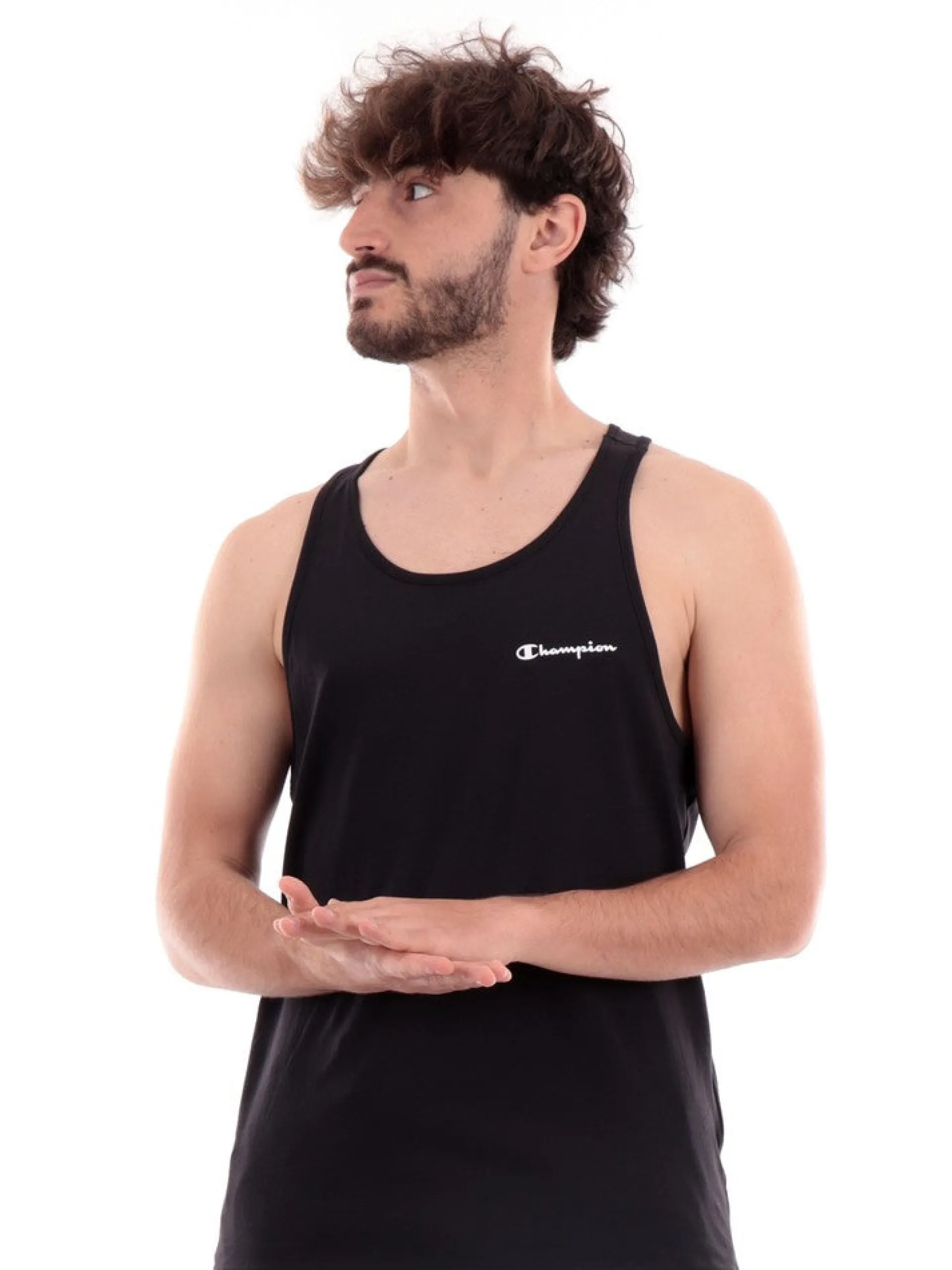 CHAMPION Maglie*Canottiera nera da uomo 218541KK