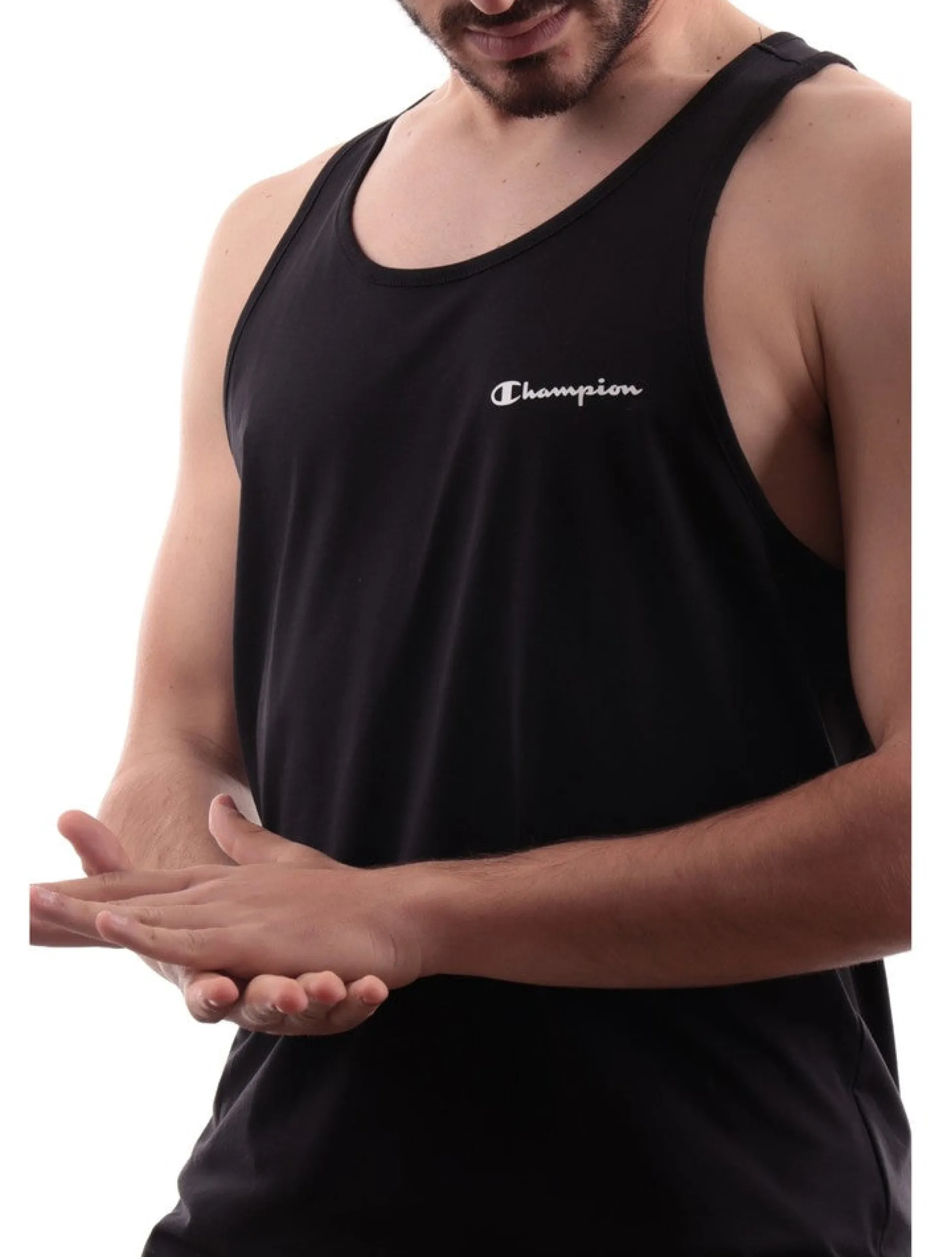 CHAMPION Maglie*Canottiera nera da uomo 218541KK