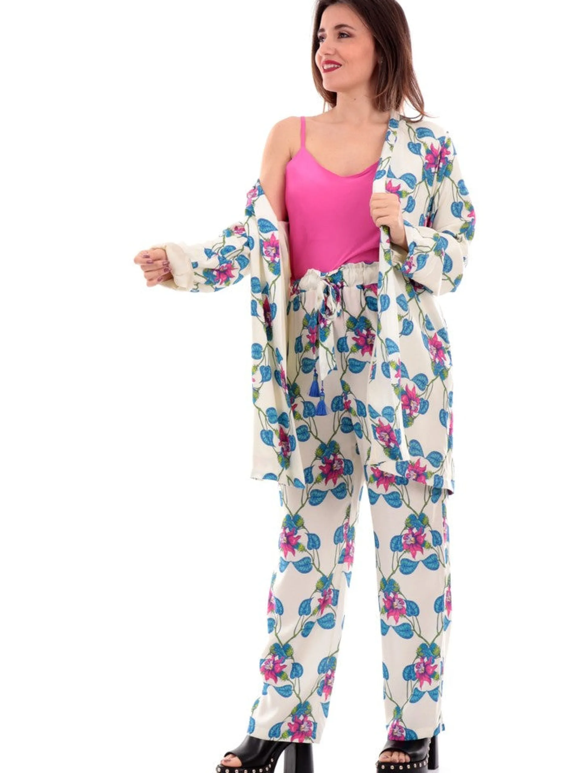 WUSIDE Maglie*Canottiera raso Wu'Side sottogiacca fucsia 23821