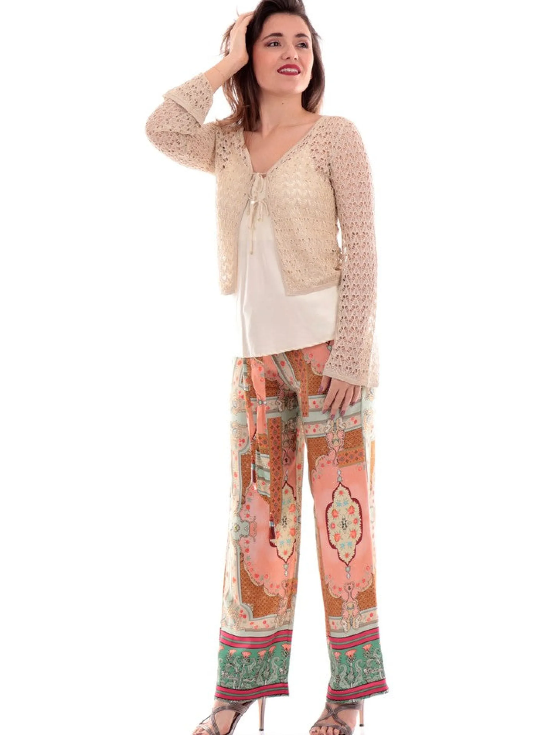 WUSIDE Maglie*Canottiera raso Wu'Side sottogiacca beige 23821