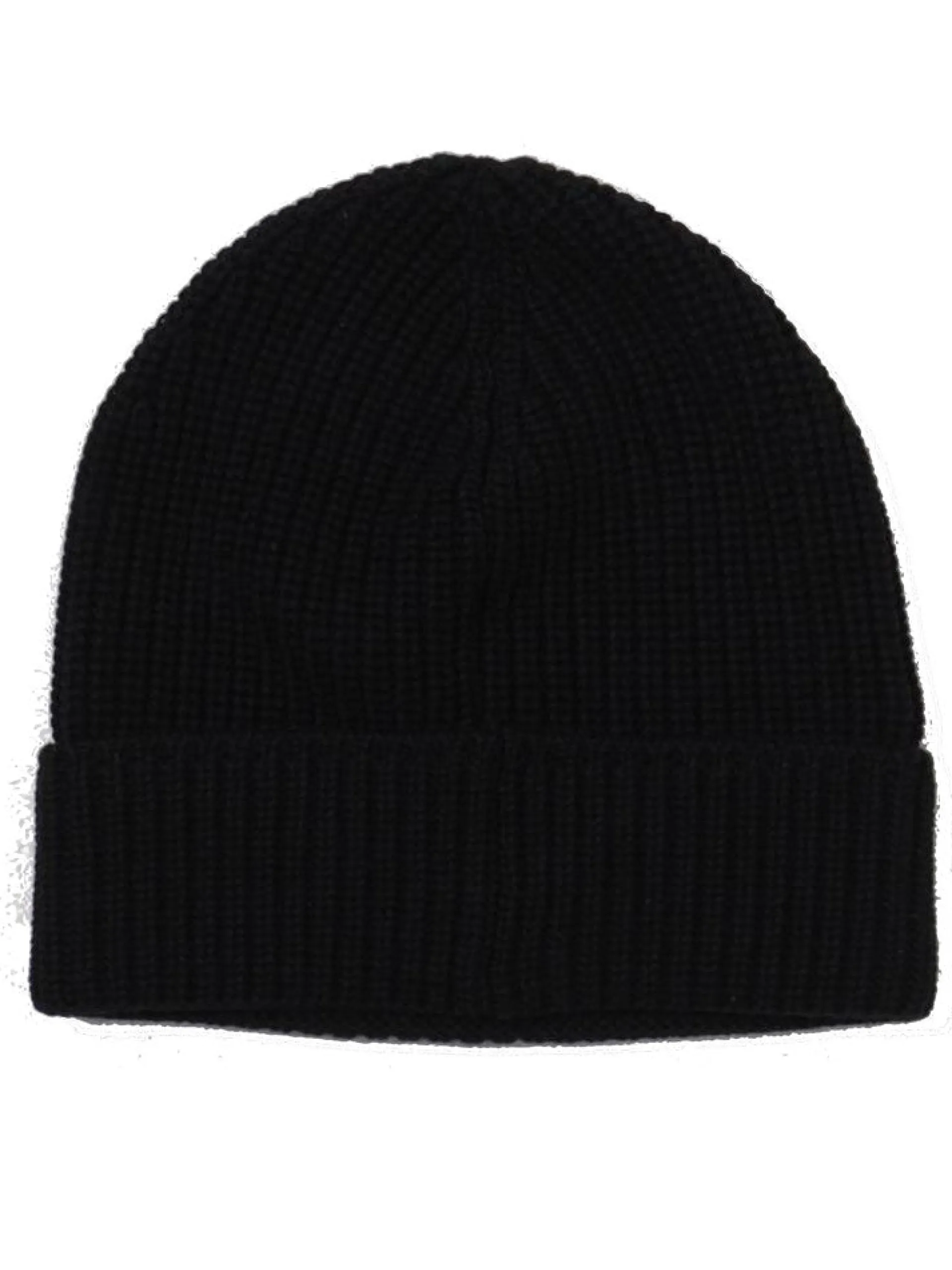 CANADA GOOSE Cappelli*Cappello nero con risvolto Rib Toque Wordmark 5026M