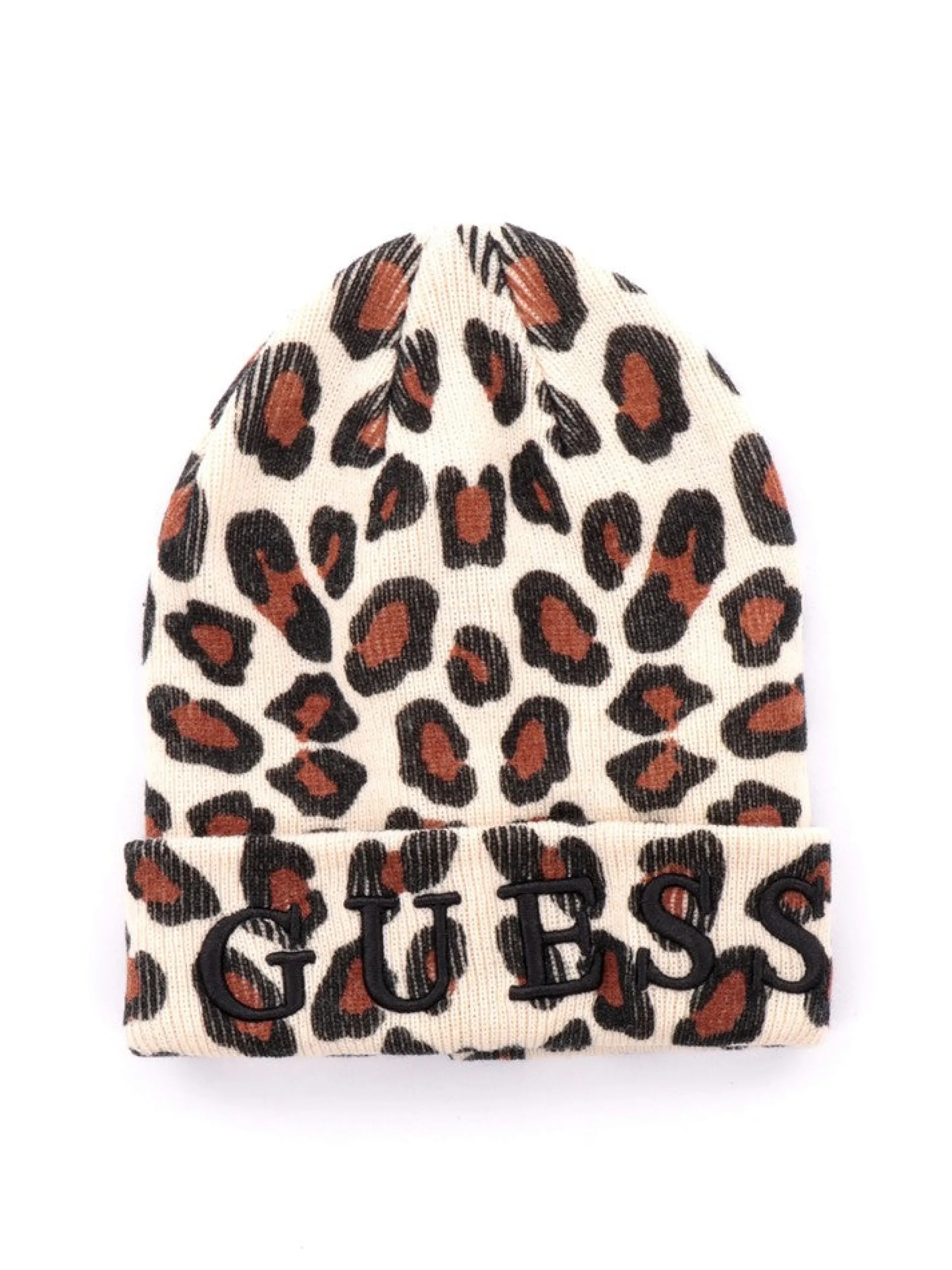 GUESS Cappelli*Cappello con risvolto da bambina beige leopardato H0YZ00Z1RK0