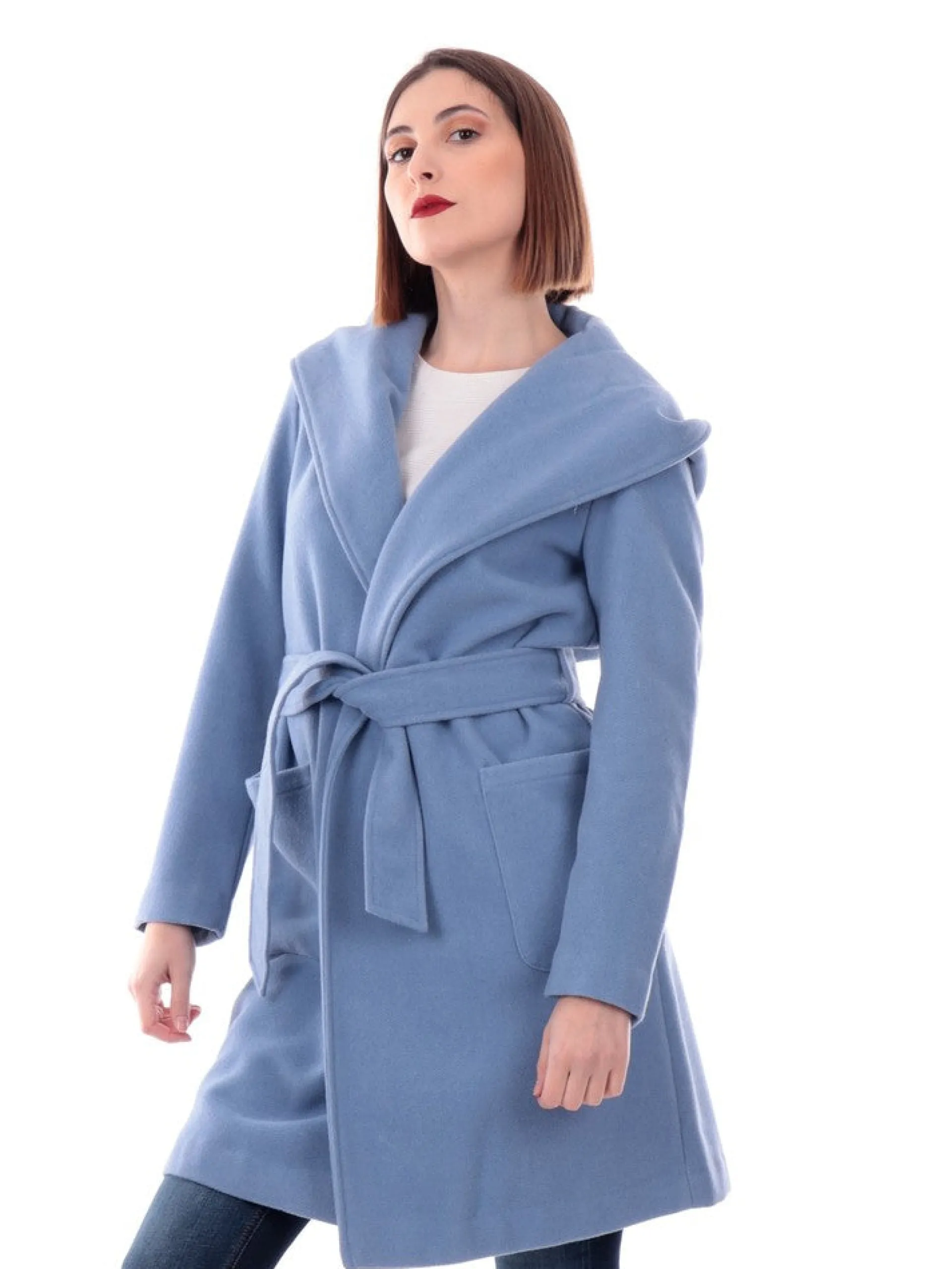 ANIS Cappotti*Cappotto azzurro da donna 2171601