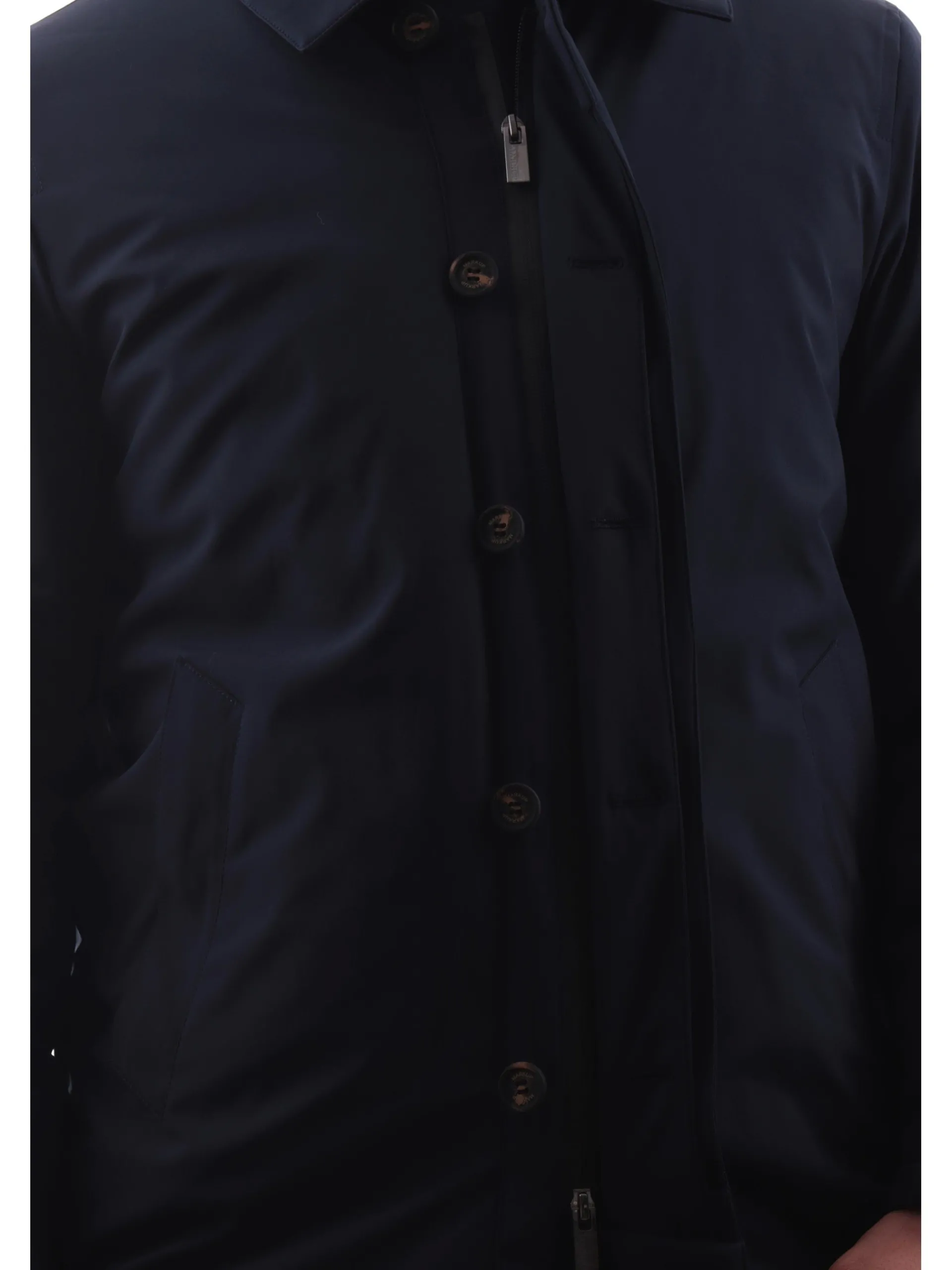 MARKUP Giubbotti*Cappotto blu da uomo realizzato in tessuto tecnico Softshell MK794014