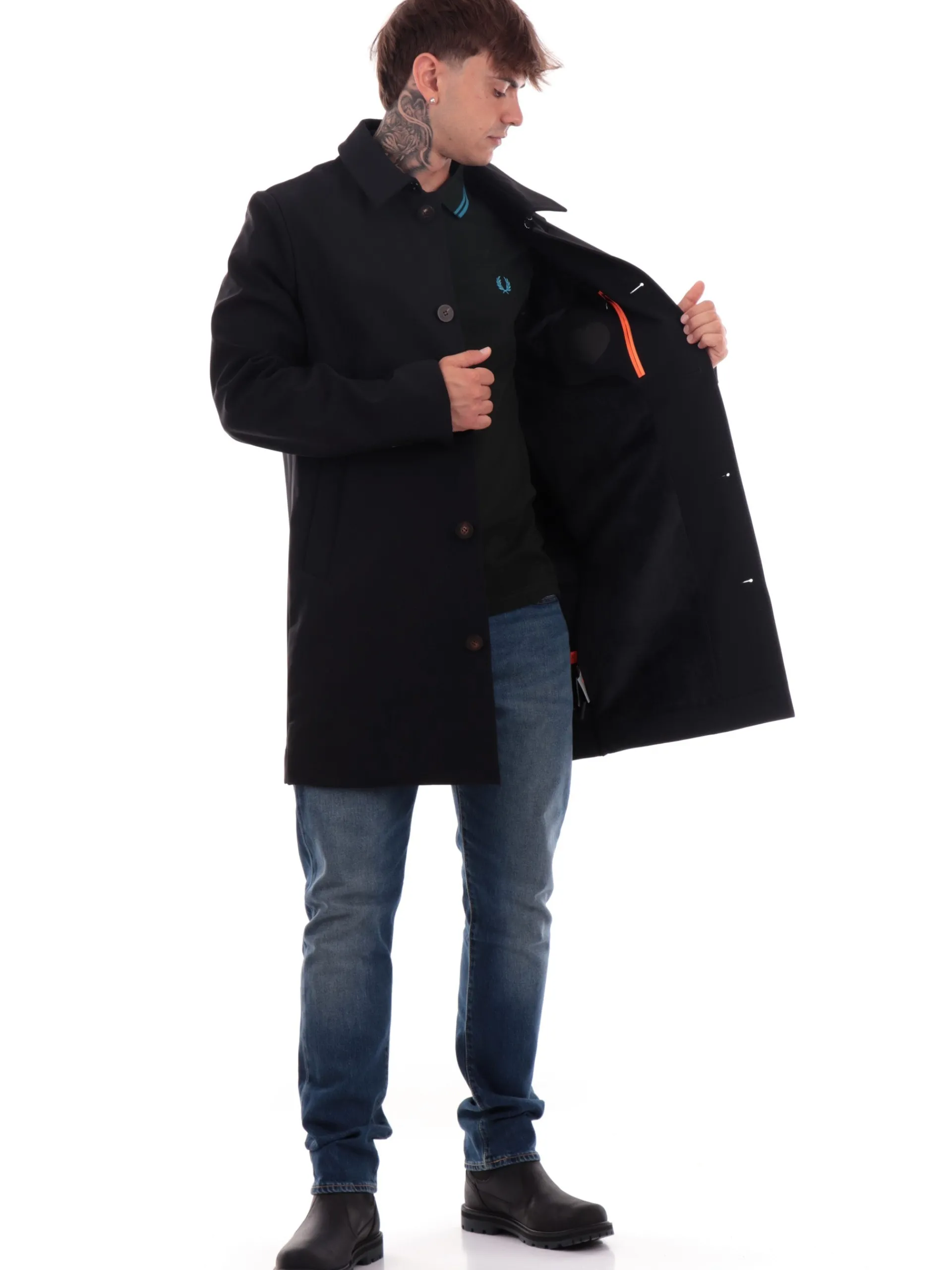 RRD Giubbotti*Cappotto nero da uomo Winter Thermo W24043