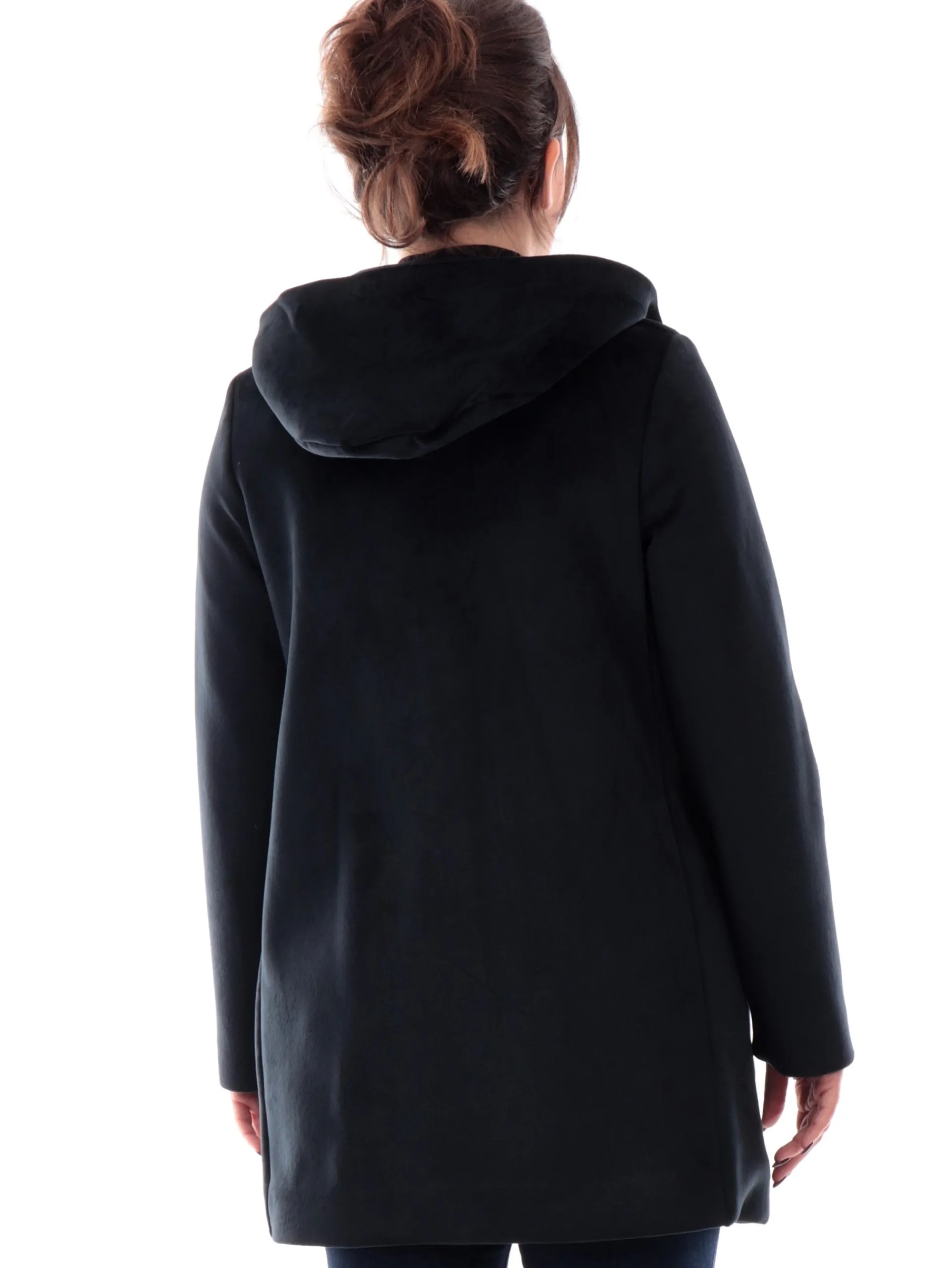 RRD Giubbotti*Cappotto Velvet Neo Parka Wom nero da donna in velluto W24539