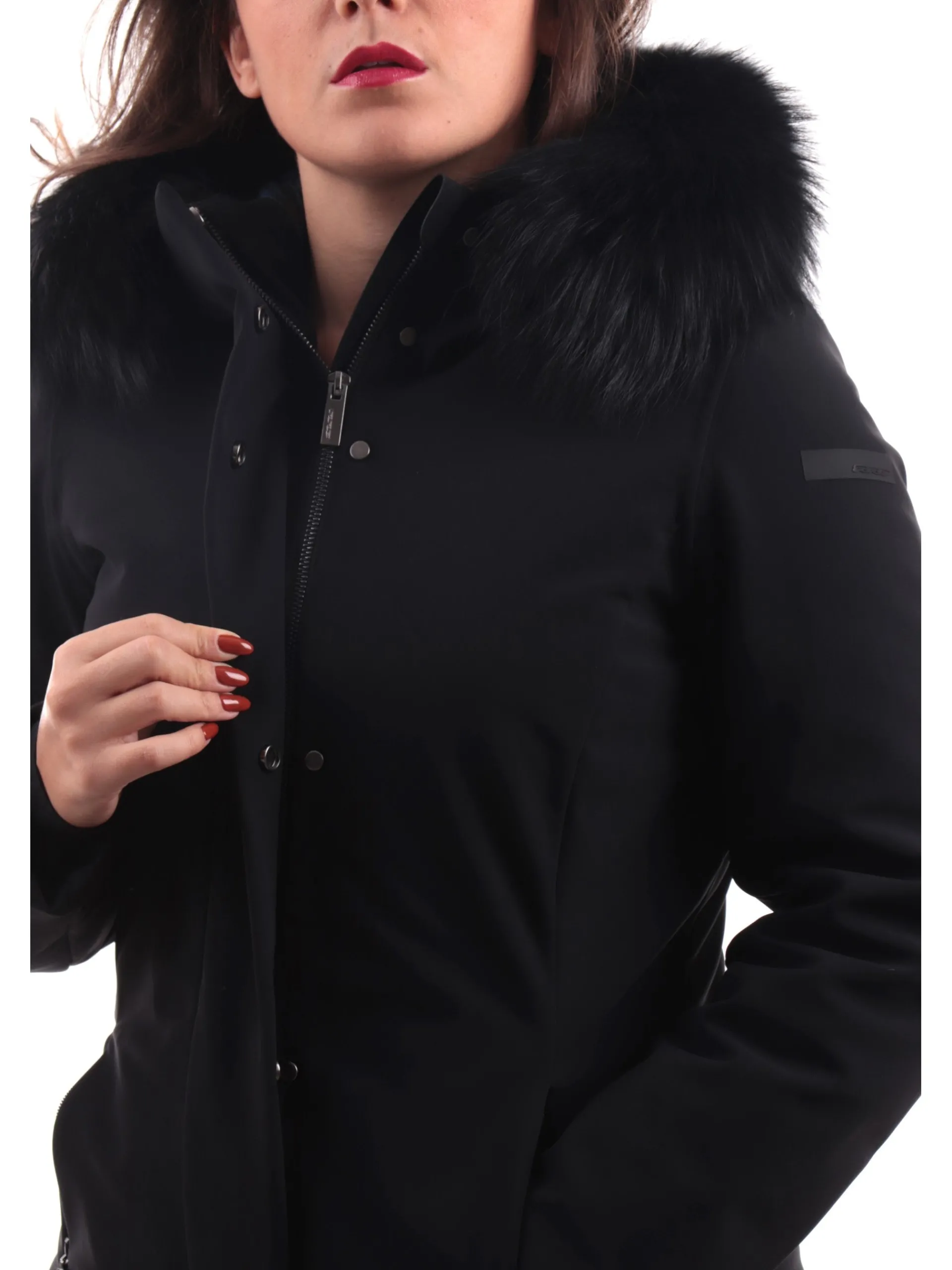 RRD Giubbotti*Cappotto Winter Long Fur Wom nero da donna W24502FT