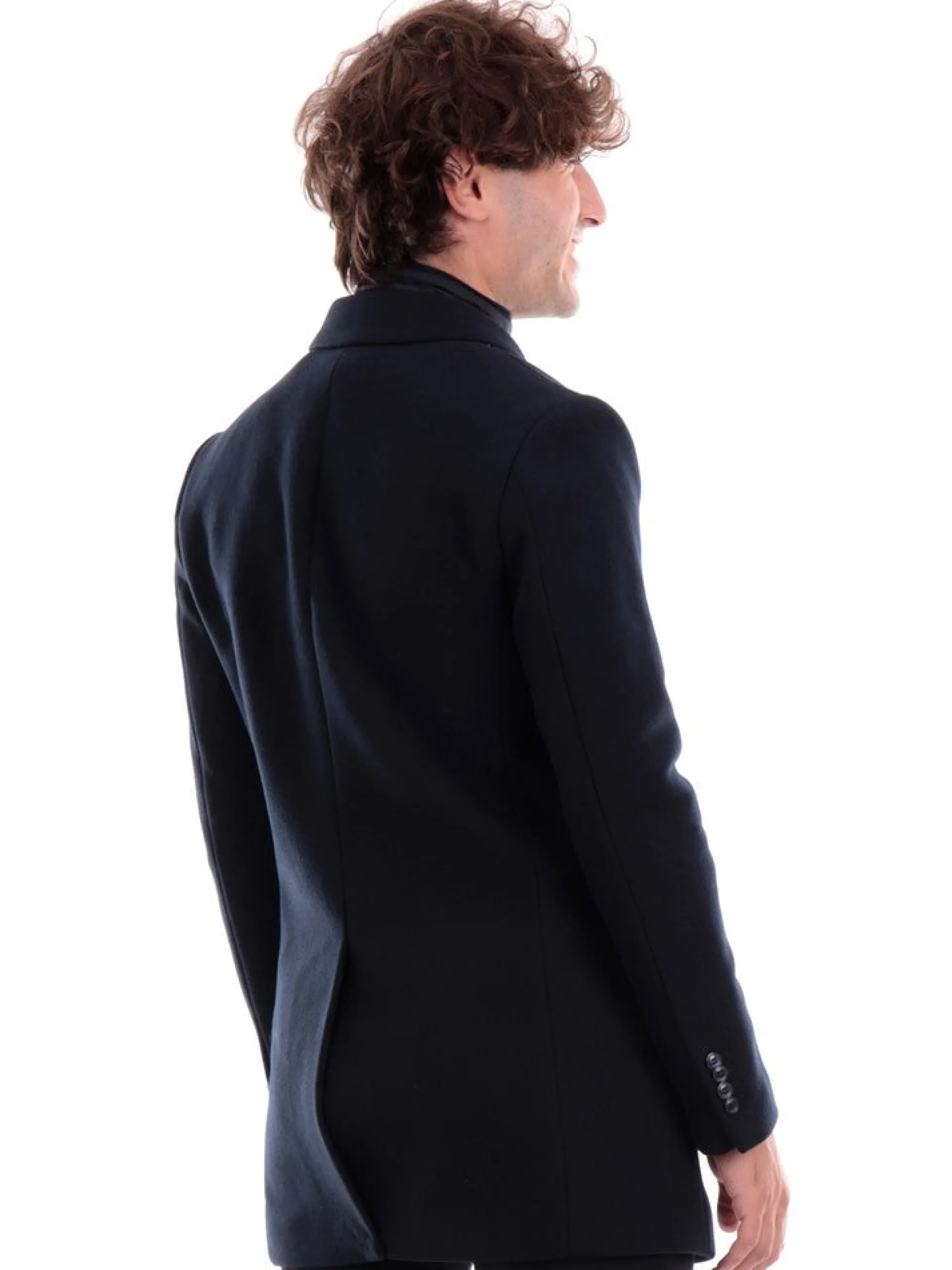 YES ZEE Cappotti*Cappotto blu da uomo con gilet removibile O816KK000