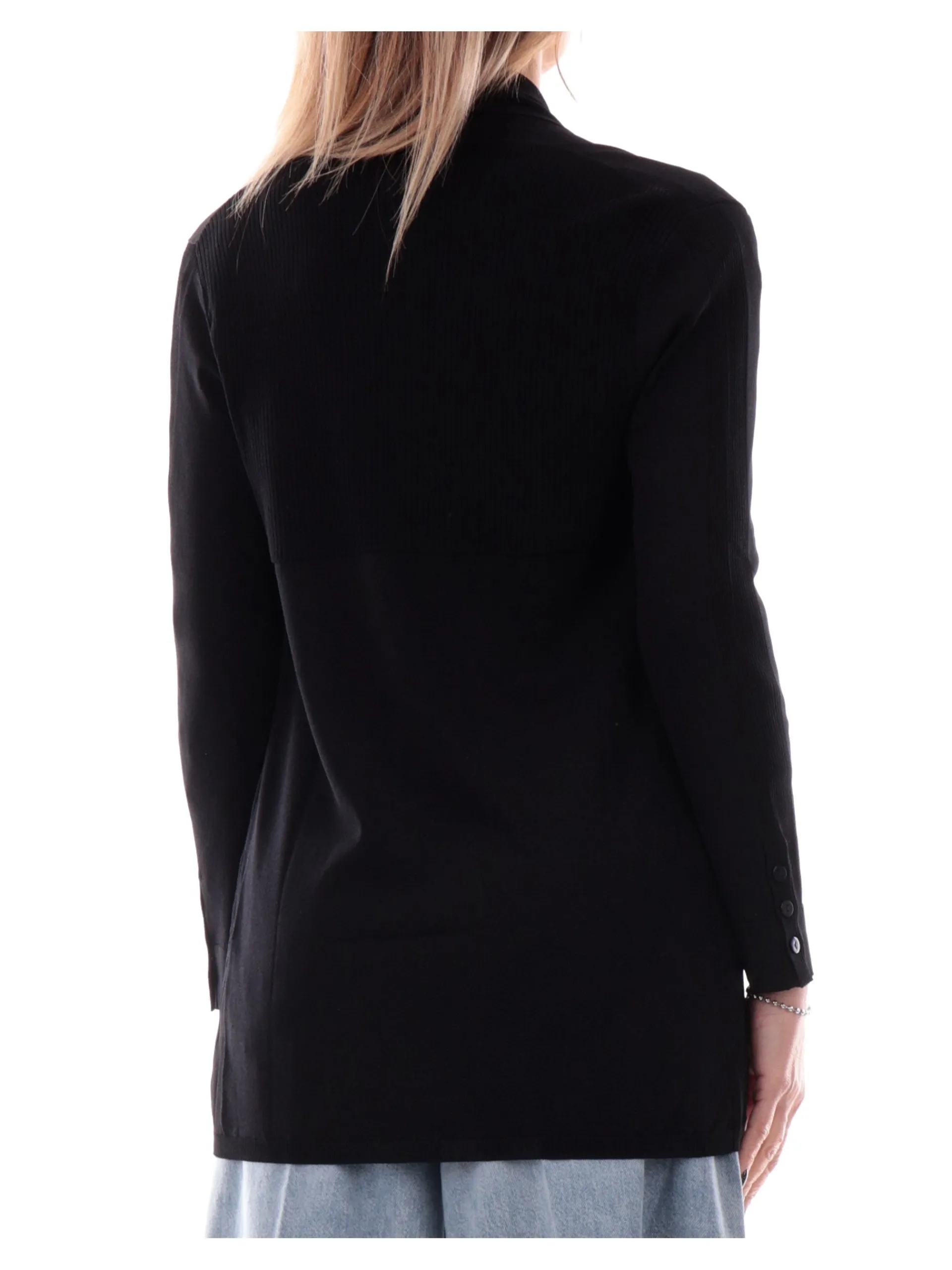 ANIS Maglie*Cardigan nero da donna aperto 251W6001
