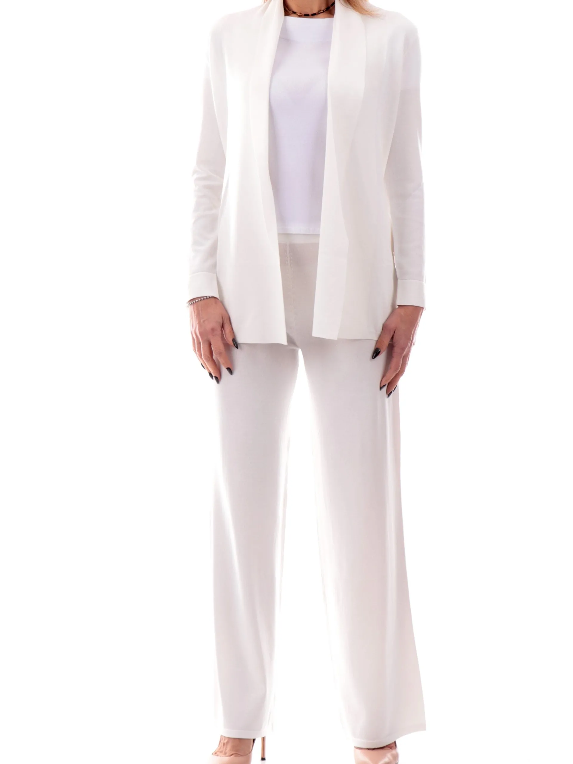 ANIS Maglie*Cardigan White bianco da donna 251W6001